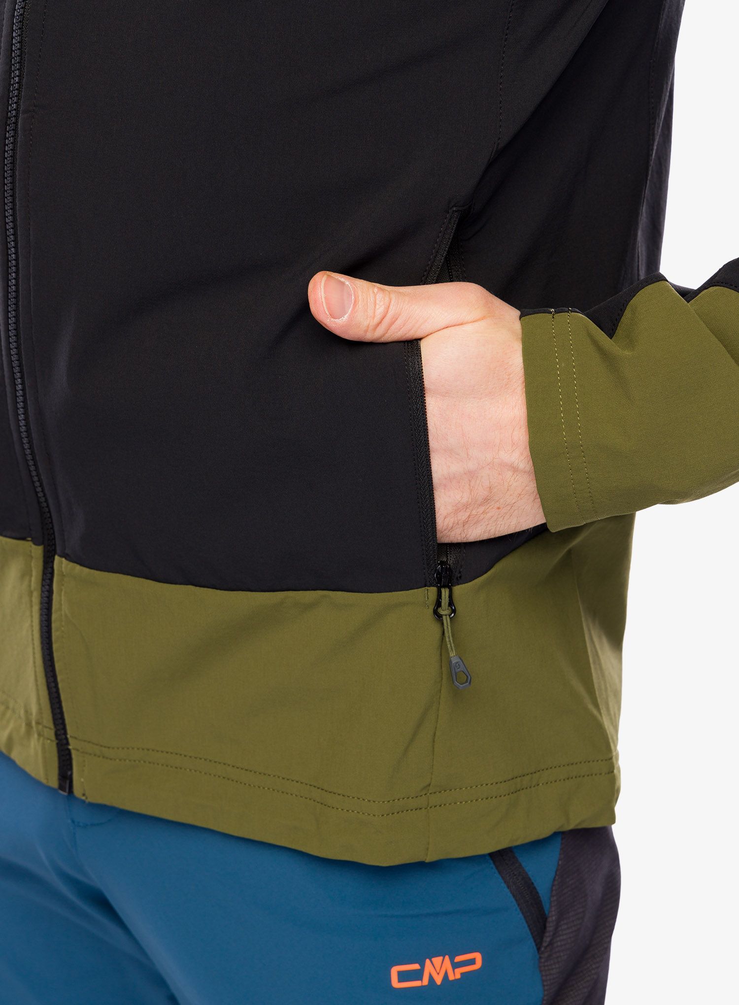 Softshell jakna SCOTT JKT Explorair Softshell SL - black/fir green