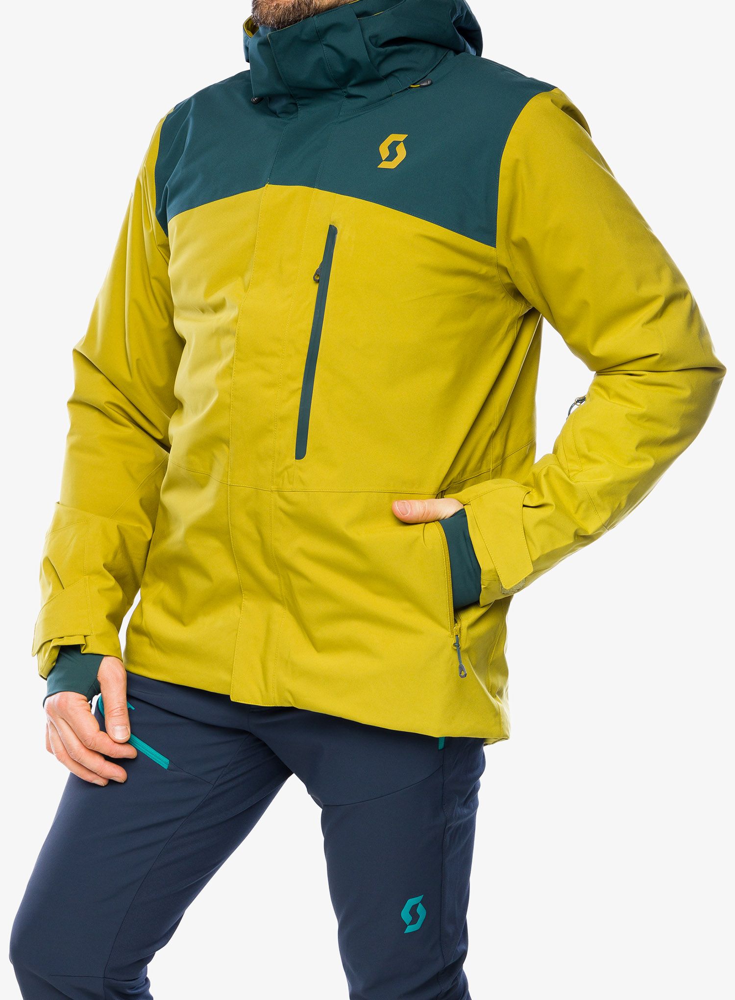 Smučarska jakna SCOTT Jacket Ultimate Dryo 10 - aruba green/savanna green