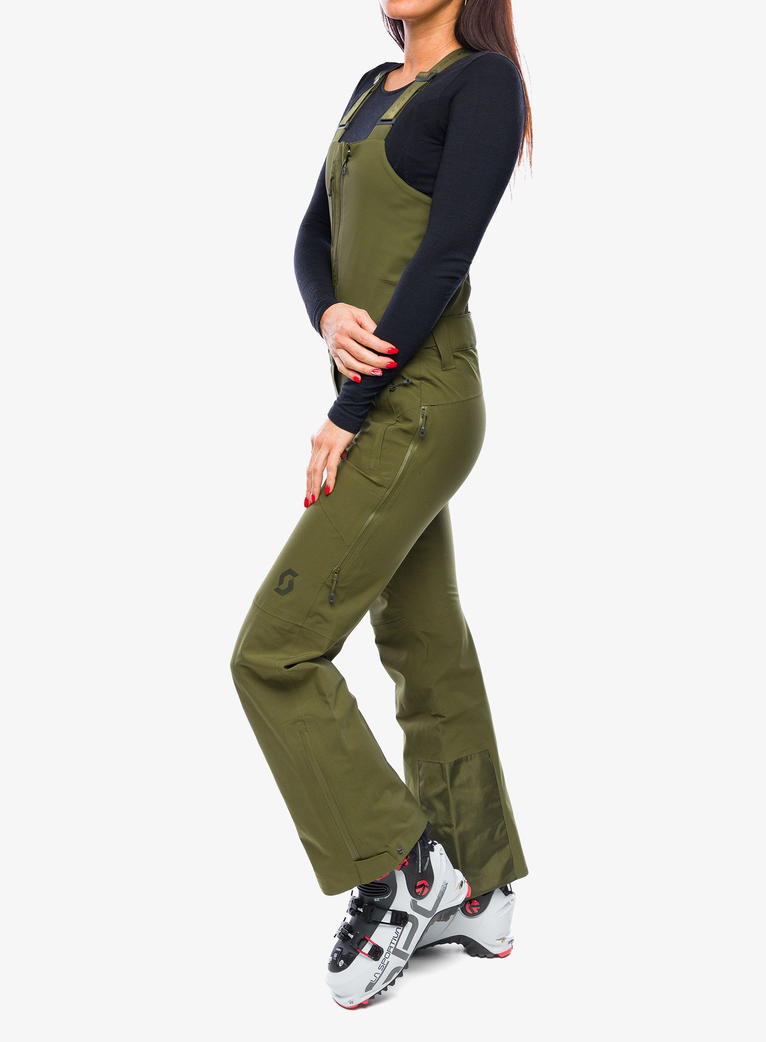 Ženske smučarske hlače SCOTT Pants W's Vertic 3L - fir green
