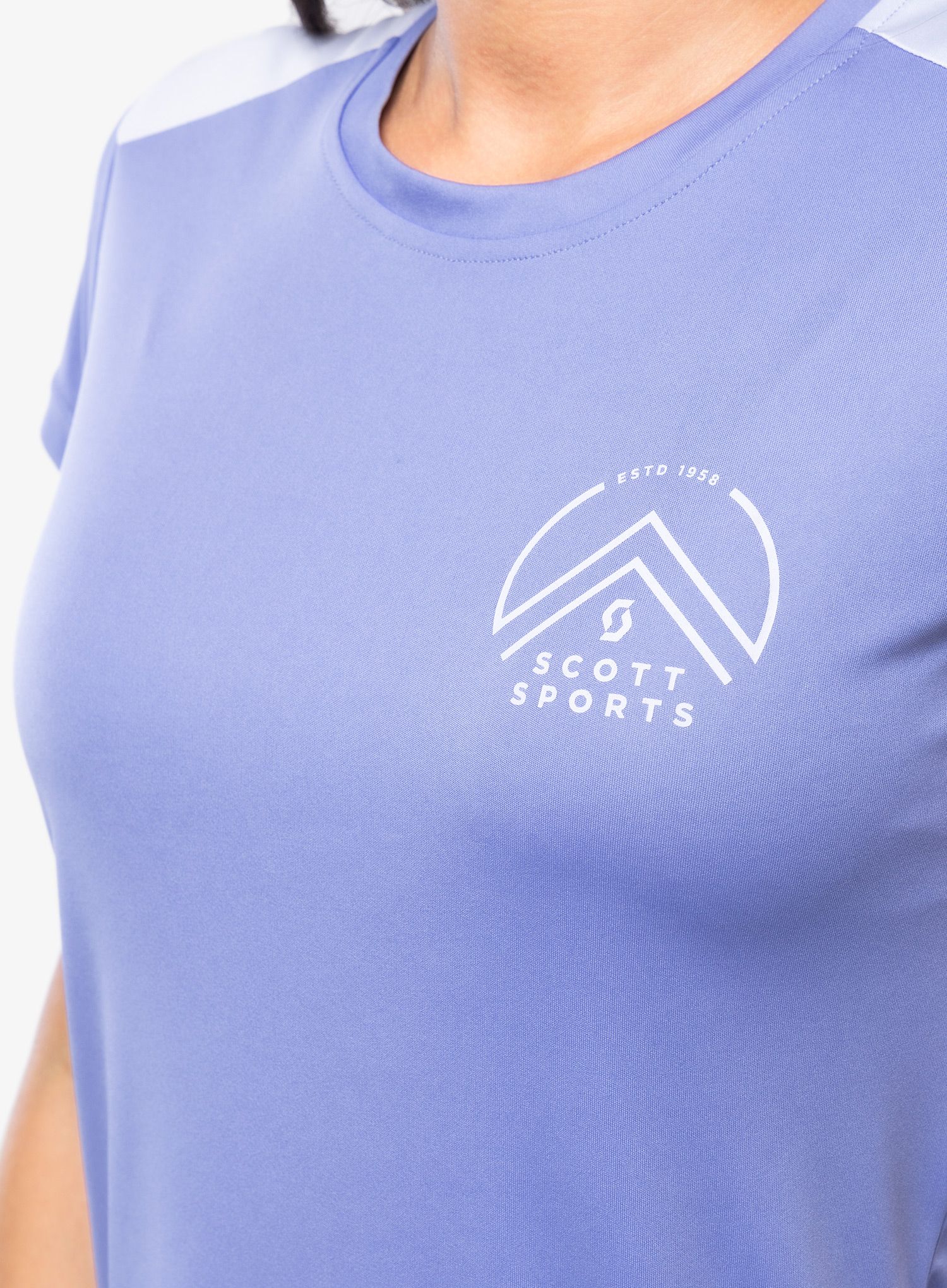 Ženska tekaška majica SCOTT Endurance Tech S/S - dream blue/blue