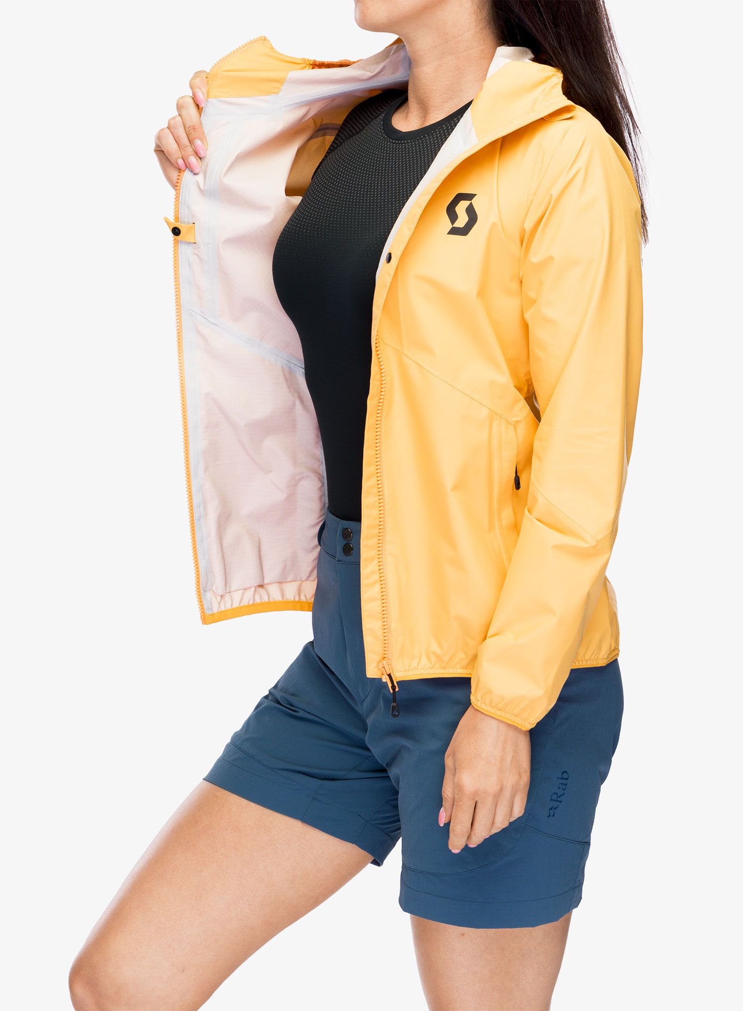 Ženska nepremočljiva jakna SCOTT Explorair Light Dryo 2.5L - melon orange