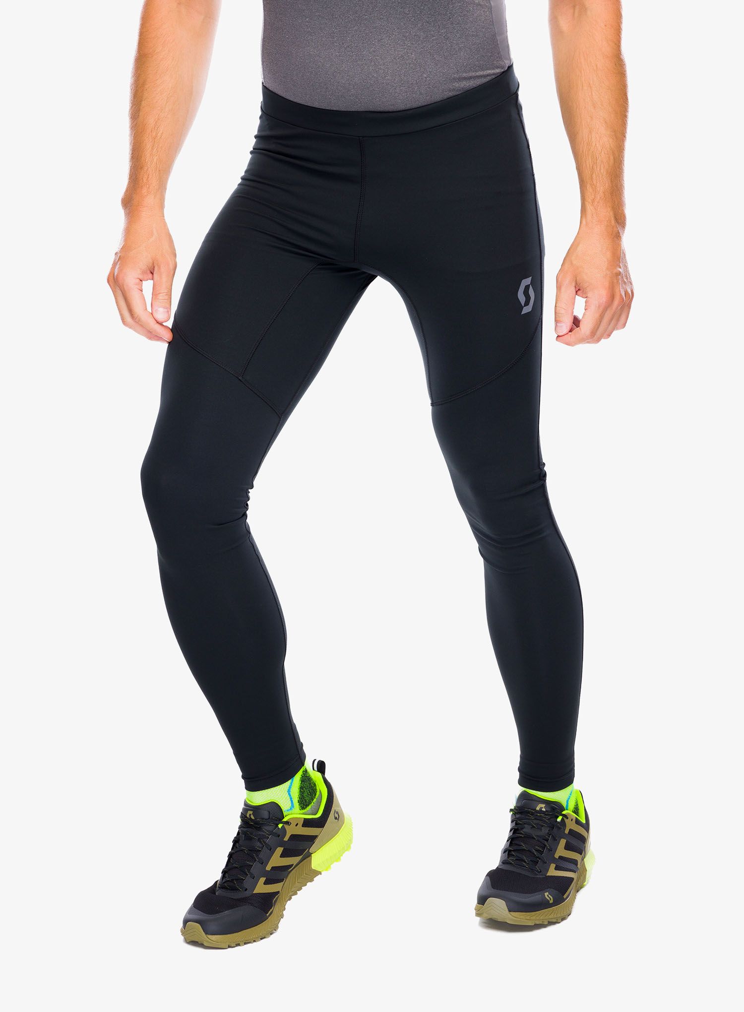 Tekaške pajkice SCOTT Full Tights Endurance - black/black