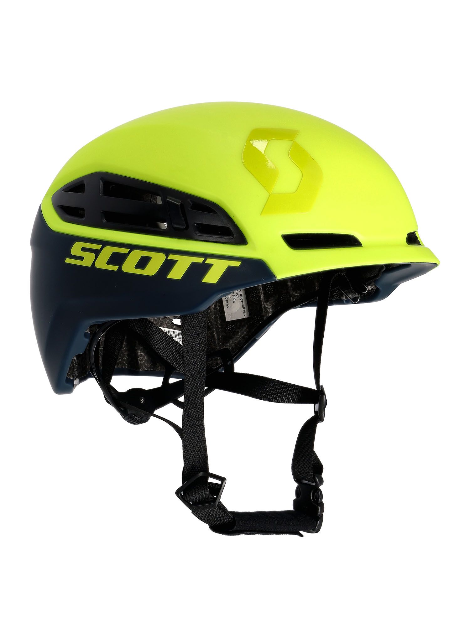 Čelada za turno smučanje SCOTT Helmet Couloir Tour - radium yellow/blue