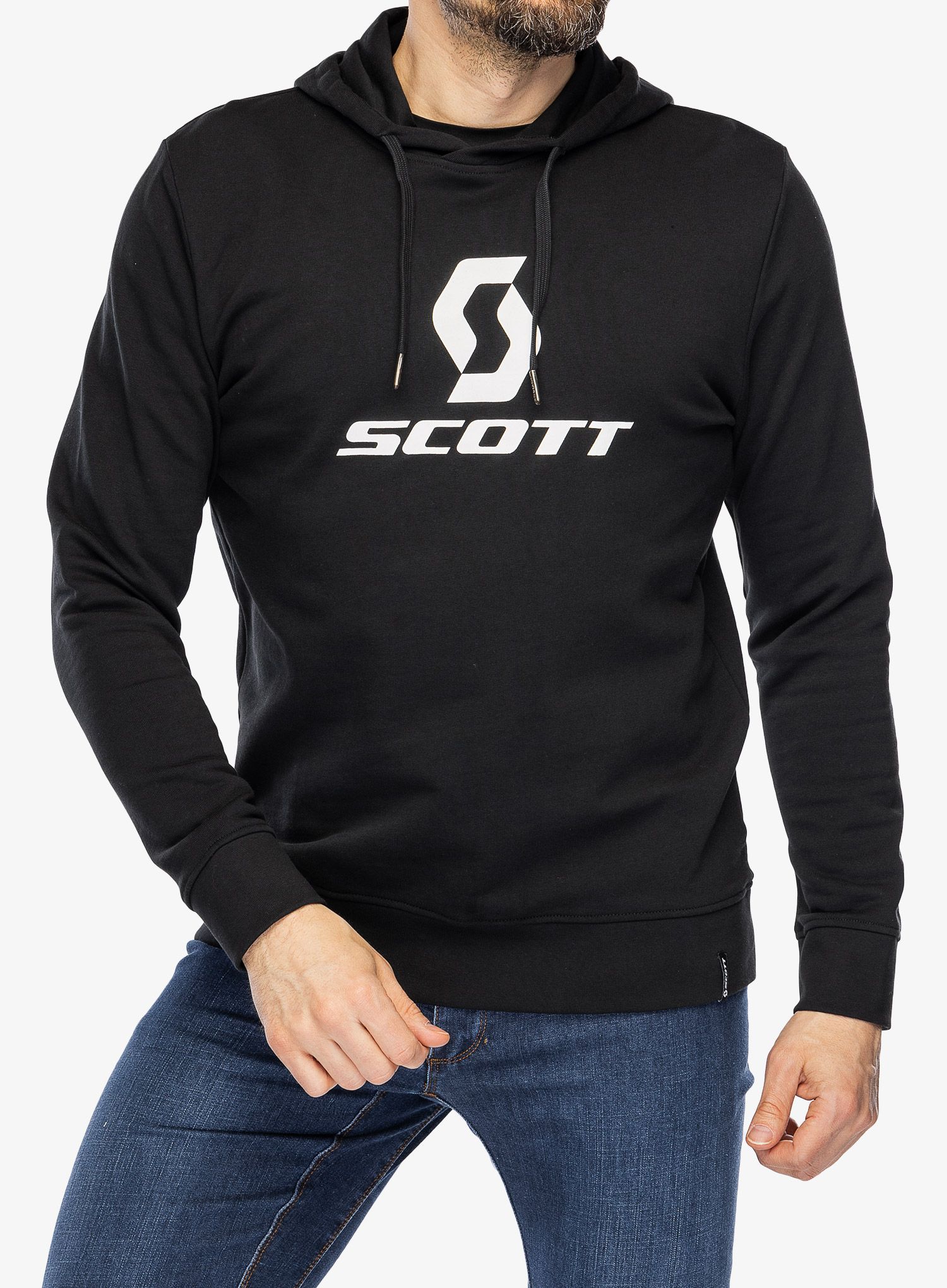 Jopica s kapuco SCOTT Hoody Icon LS - black