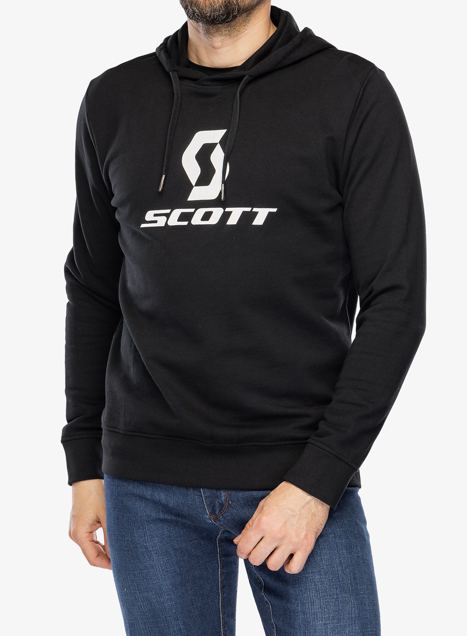 Jopica s kapuco SCOTT Hoody Icon LS - black
