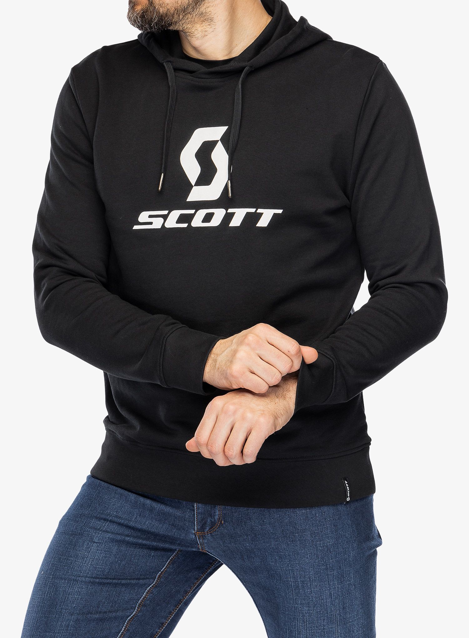 Jopica s kapuco SCOTT Hoody Icon LS - black