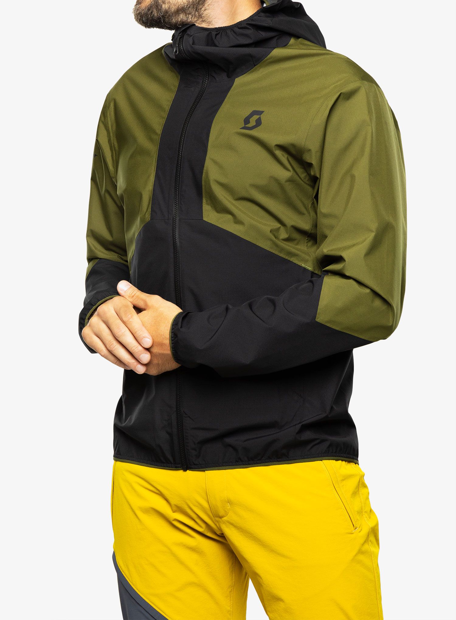 Nepremočljiva jakna SCOTT Jacket Explorair Light 2.5L - black/fir green