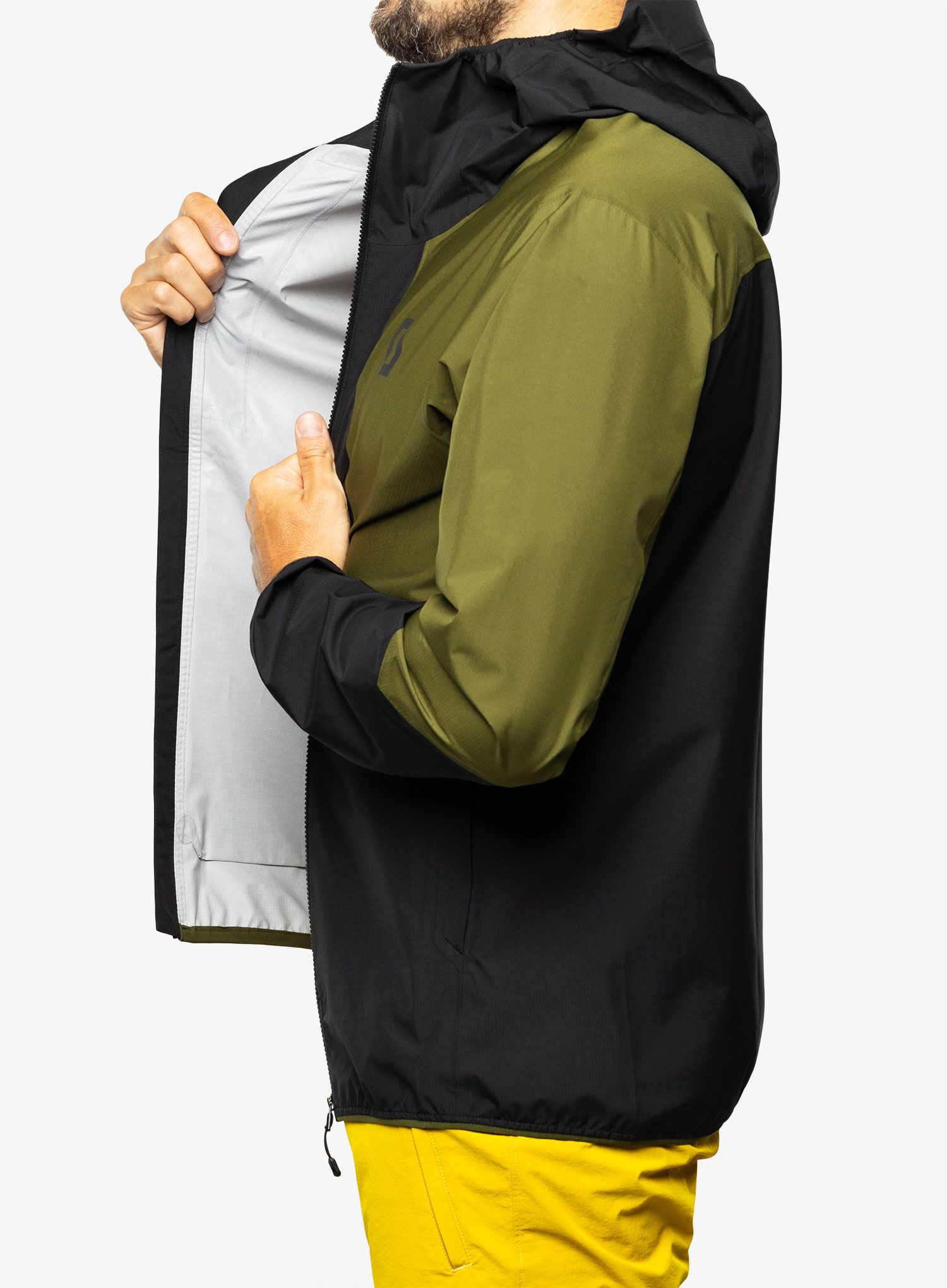 Nepremočljiva jakna SCOTT Jacket Explorair Light 2.5L - black/fir green