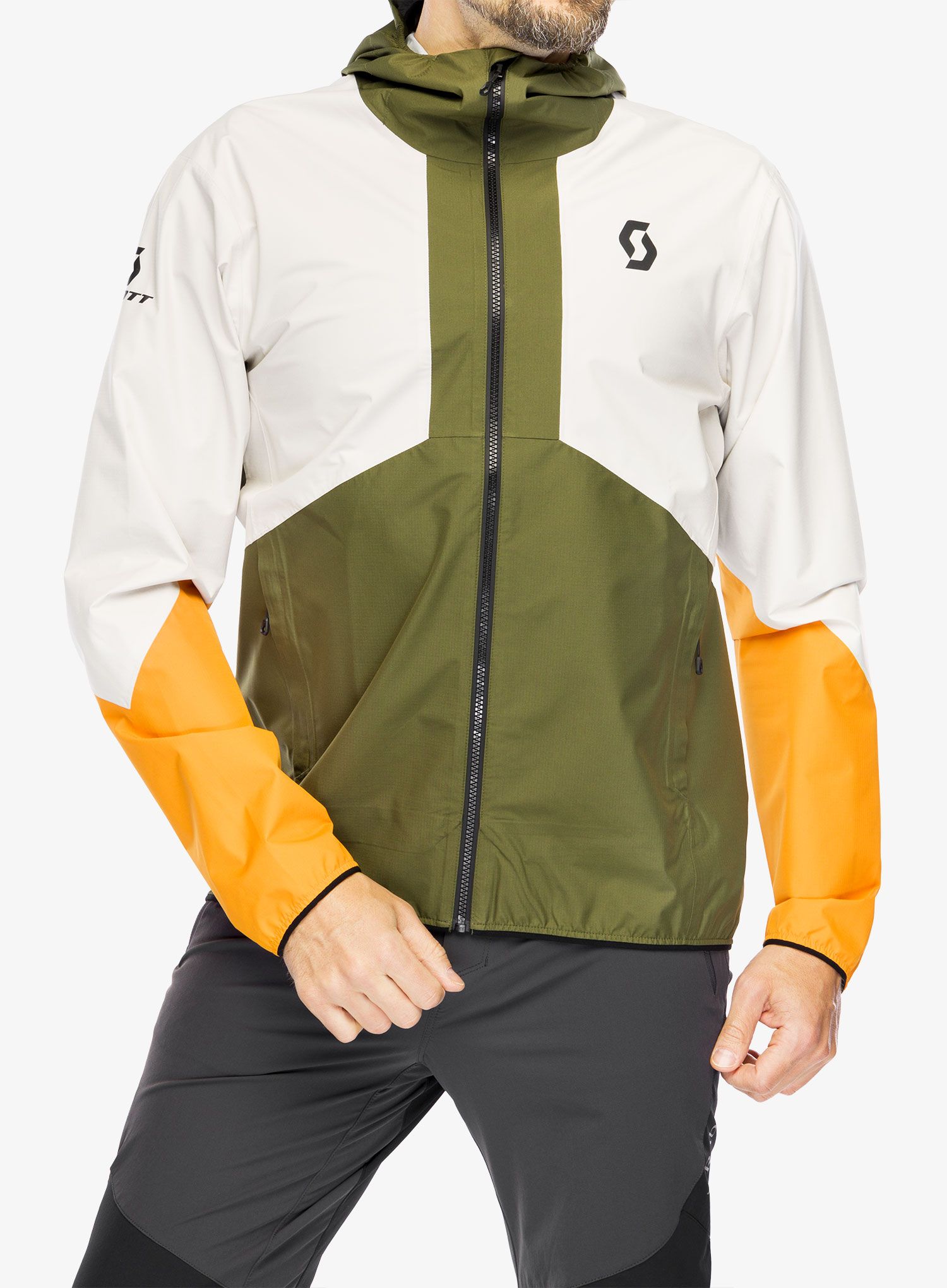 Nepremočljiva jakna SCOTT Jacket Explorair Light 2.5L - green/dust white