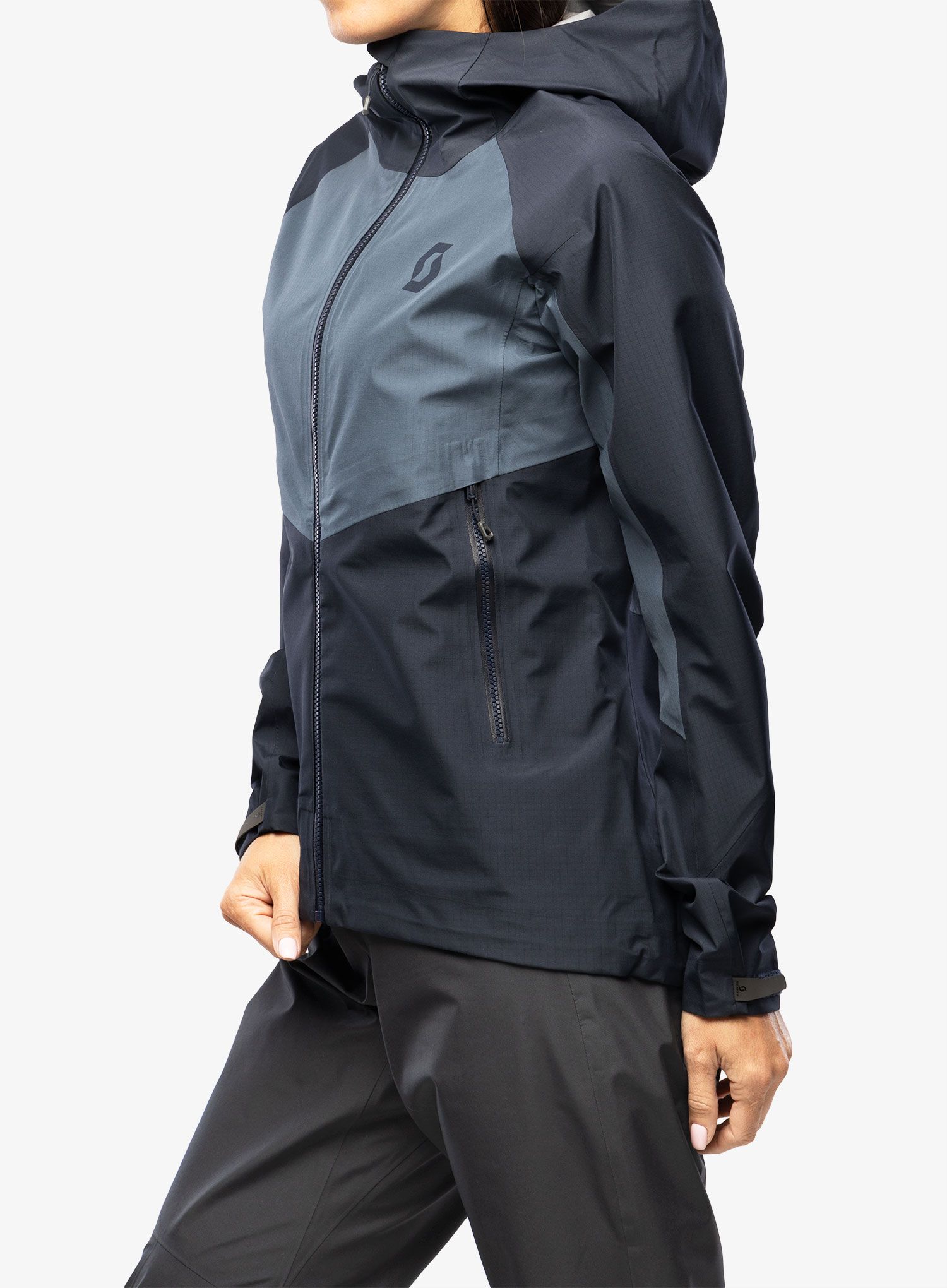 Ženska nepremočljiva jakna SCOTT Jacket Explorair Light Dryo 3L - dark blue/metal blue
