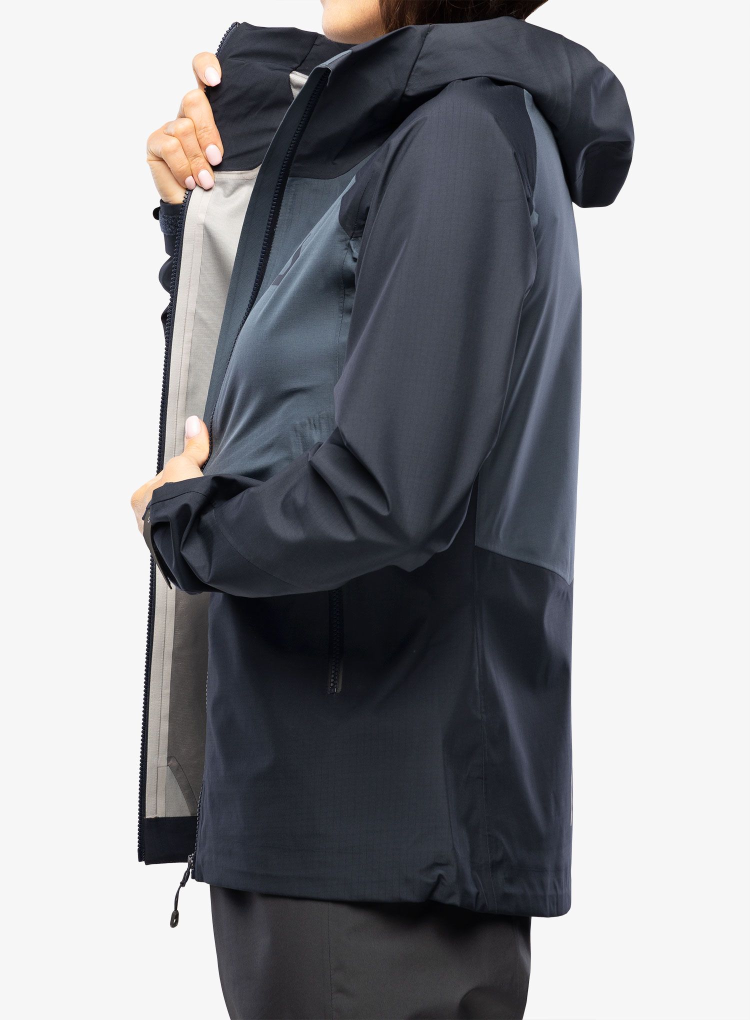 Ženska nepremočljiva jakna SCOTT Jacket Explorair Light Dryo 3L - dark blue/metal blue