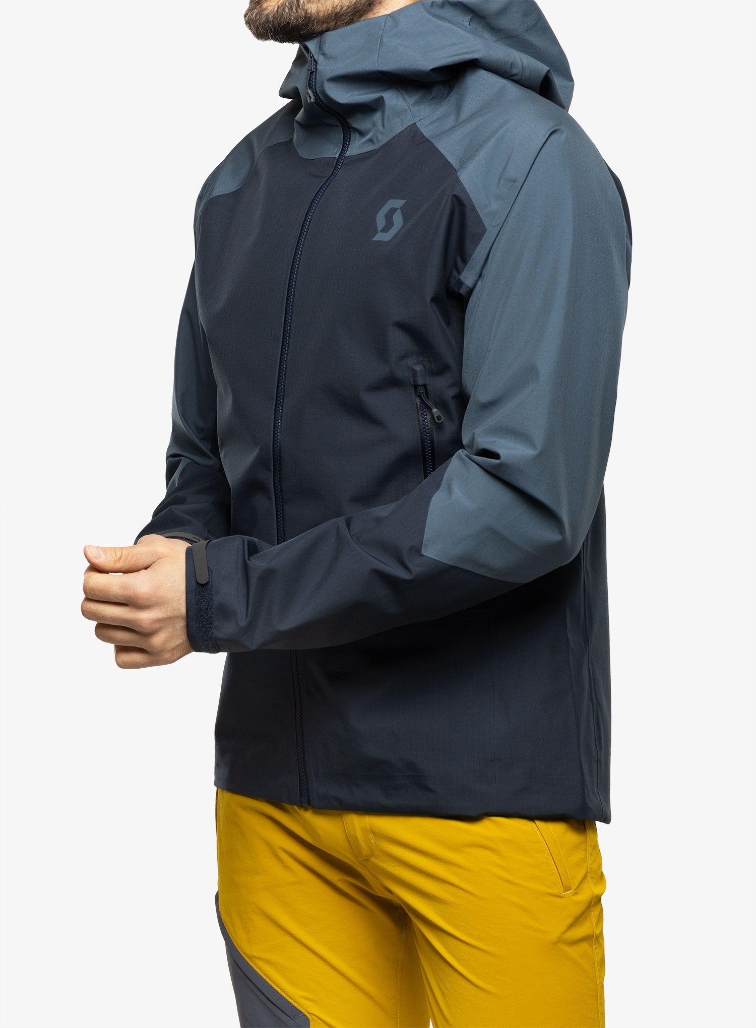 Nepremočljiva jakna SCOTT Jacket Explorair Light Dryo 3L - metal/blue