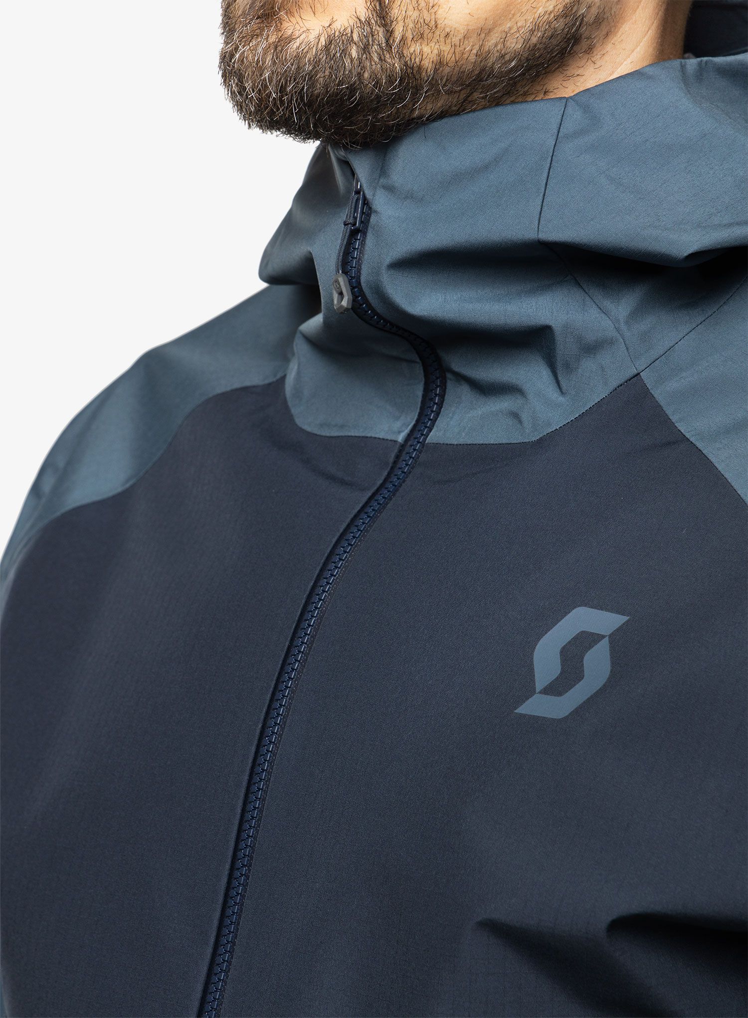 Nepremočljiva jakna SCOTT Jacket Explorair Light Dryo 3L - metal/blue