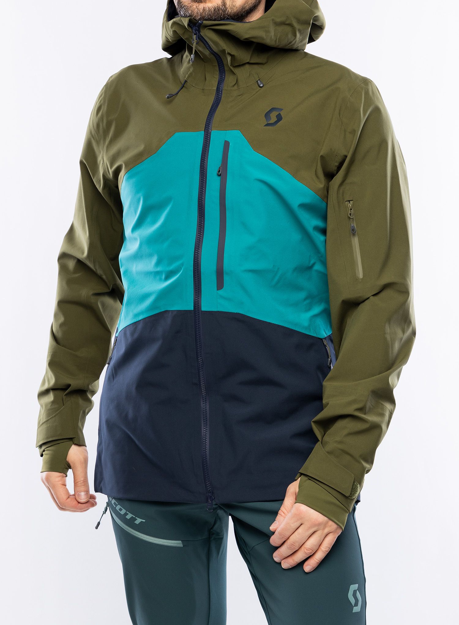Jakna SCOTT Jacket Vertic 3L - fir green/winter green