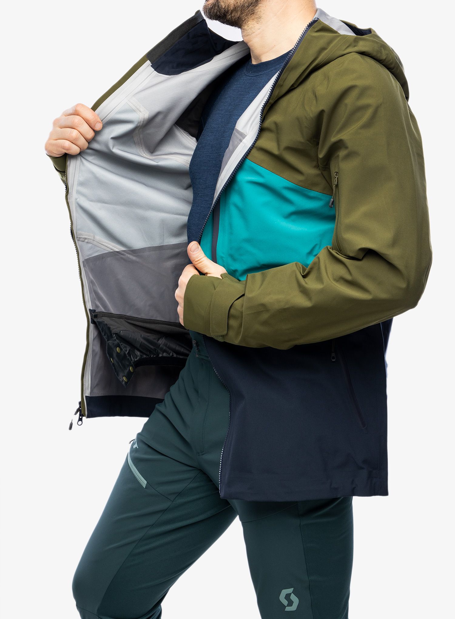 Jakna SCOTT Jacket Vertic 3L - fir green/winter green
