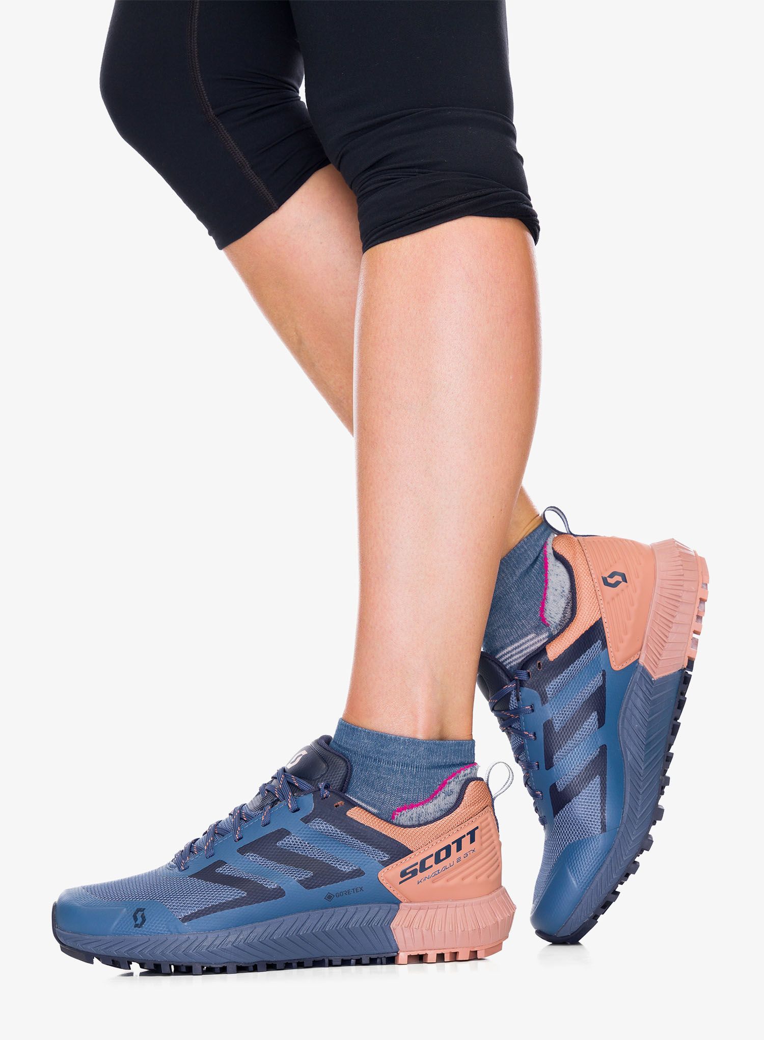 Ženski tekaški čevlji SCOTT Kinabalu 2 GTX - metal blue/rose beige