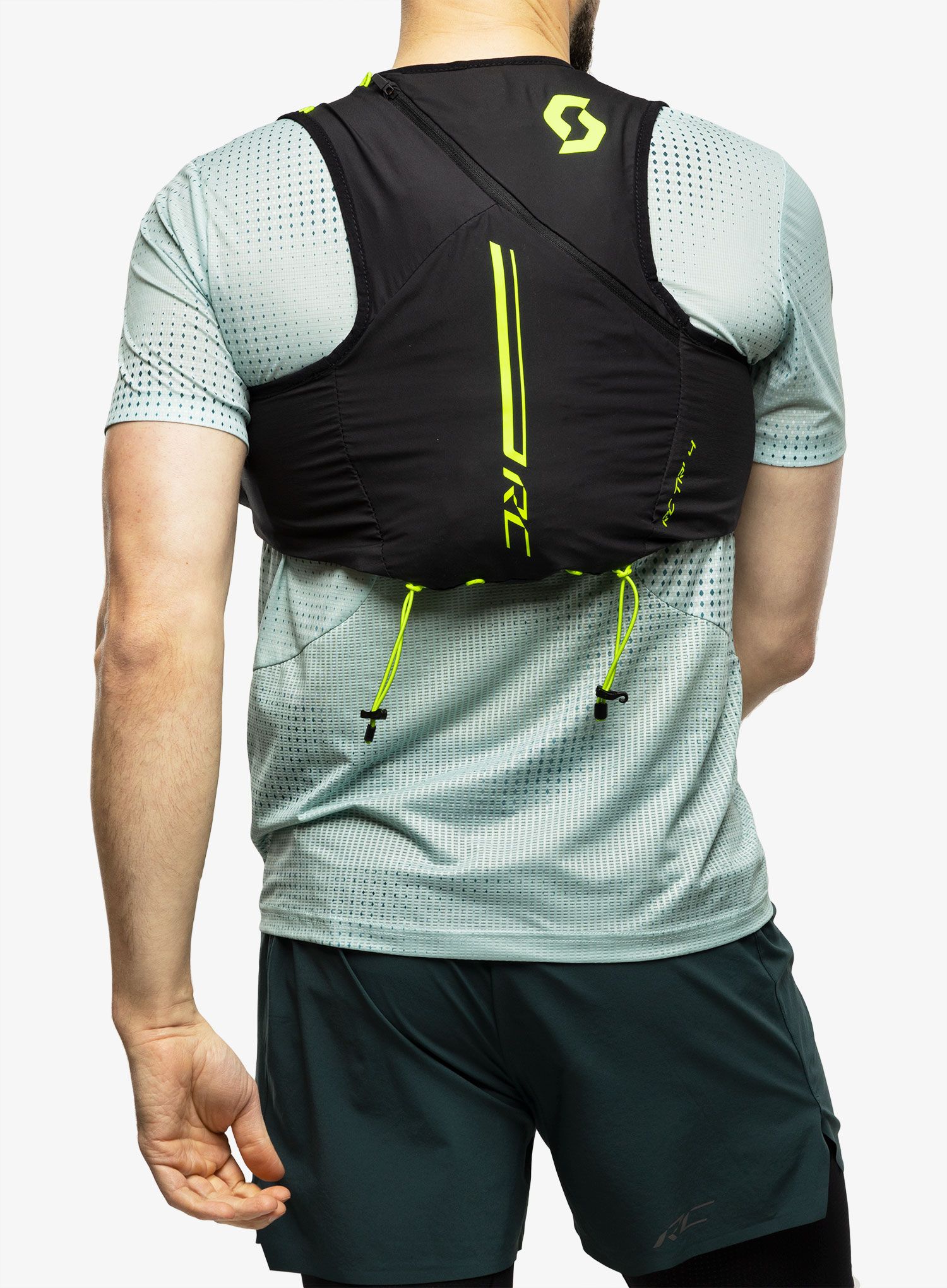 Tekaški brezrokavnik SCOTT Pack Trail RC TR 4  - black/yellow