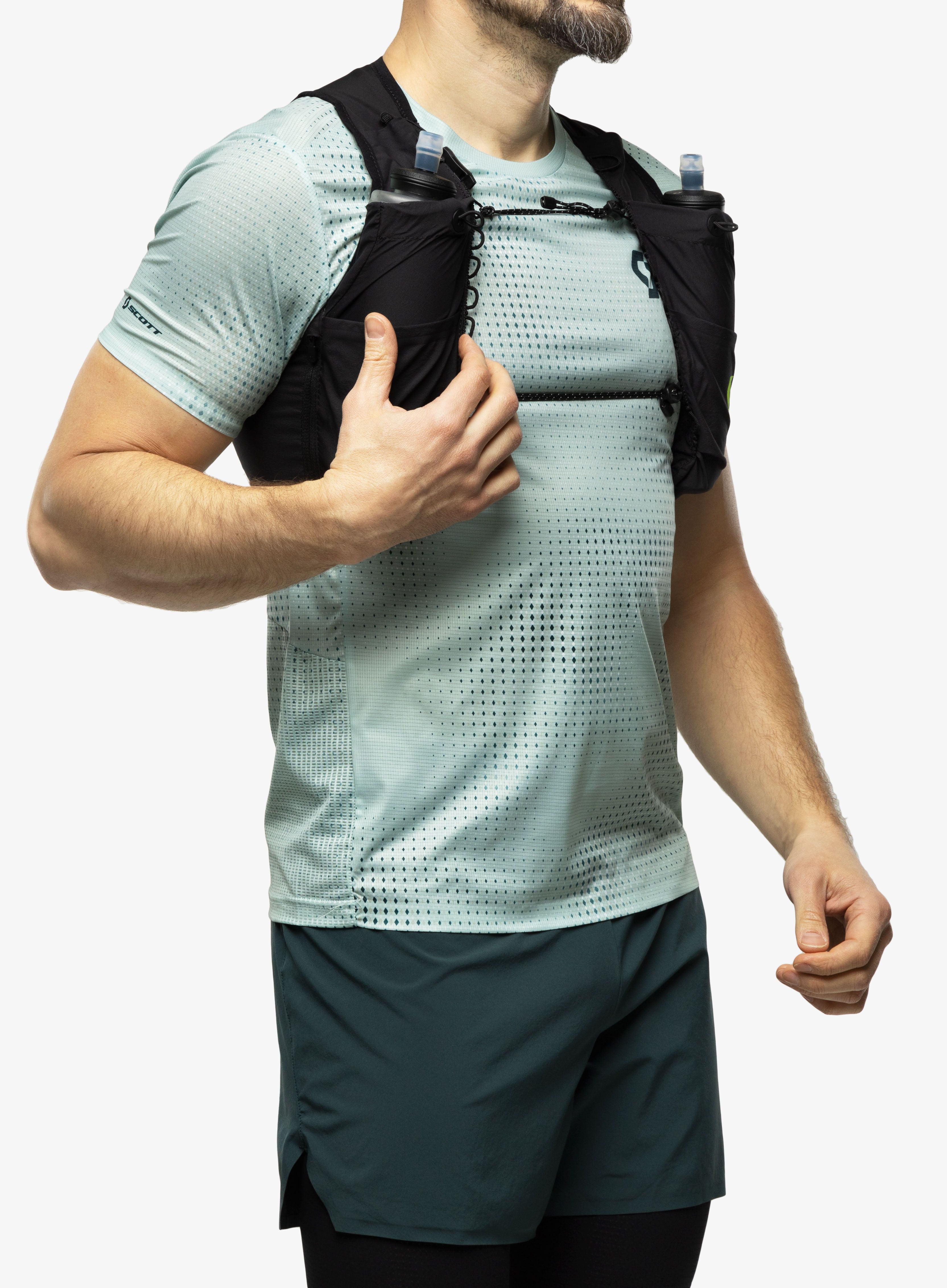Tekaški brezrokavnik SCOTT Pack Trail RC TR 4  - black/yellow