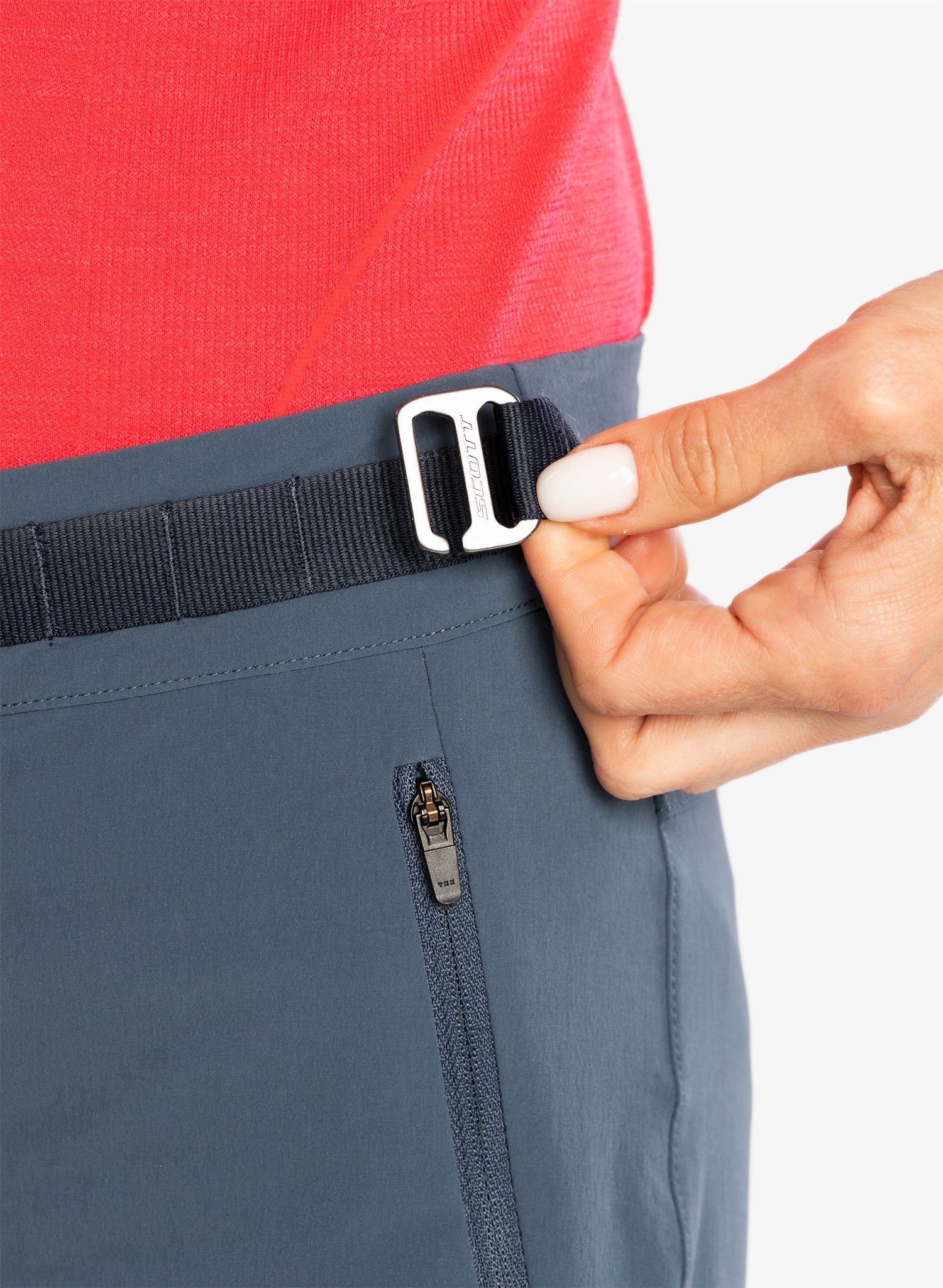 Ženske pohodniške hlače SCOTT Pant Explorair Light - metal blue/dark blue