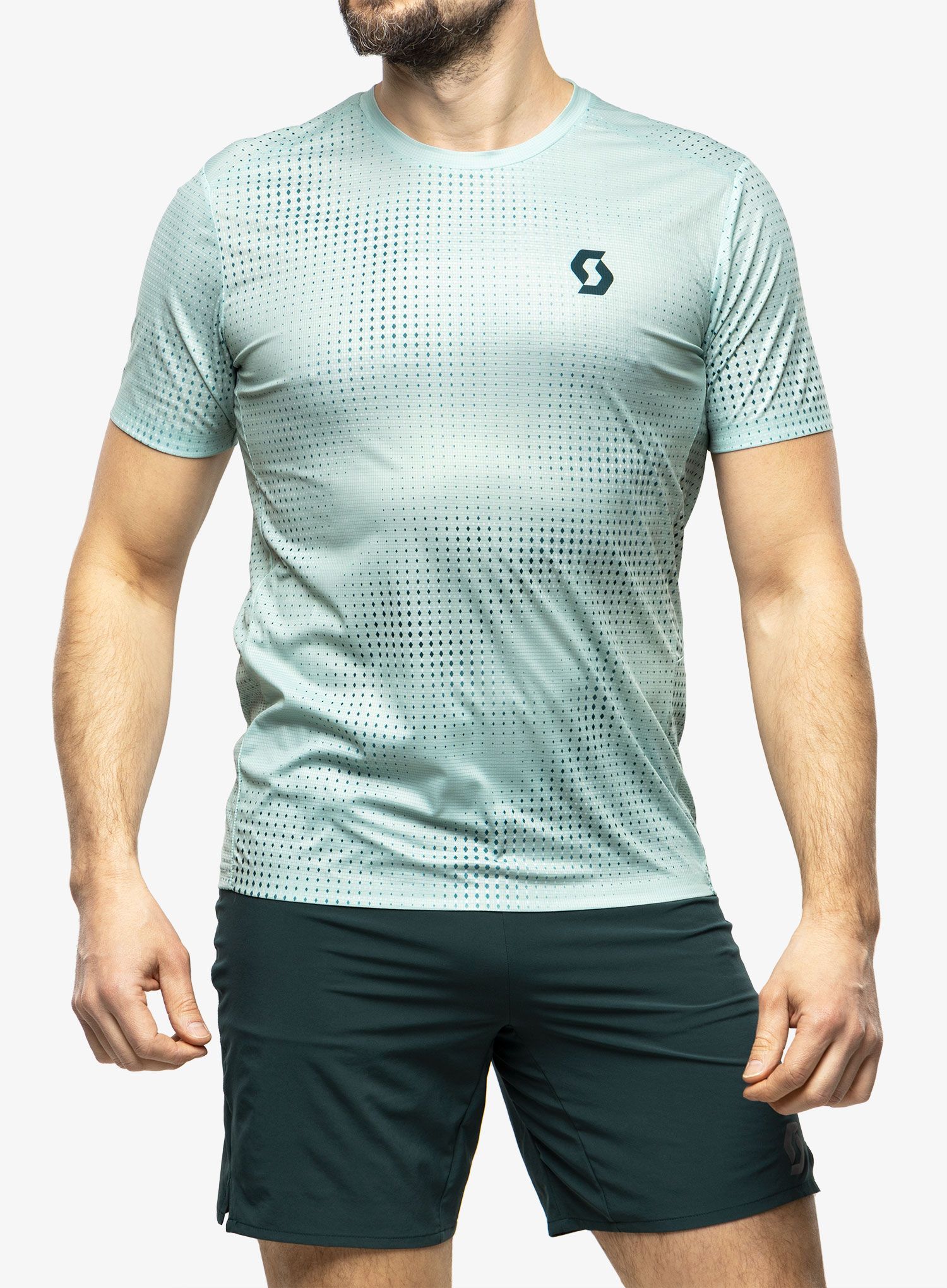 Majica za tek SCOTT RC Run S/S - mineral green/aruba green