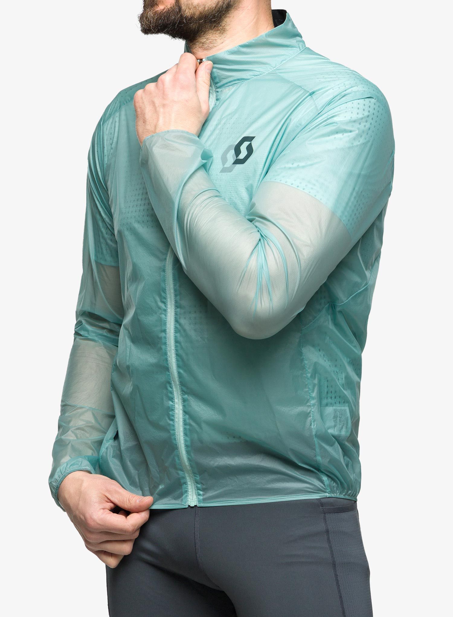 Jakna za tek SCOTT RC Run WB - mineral green/aruba green