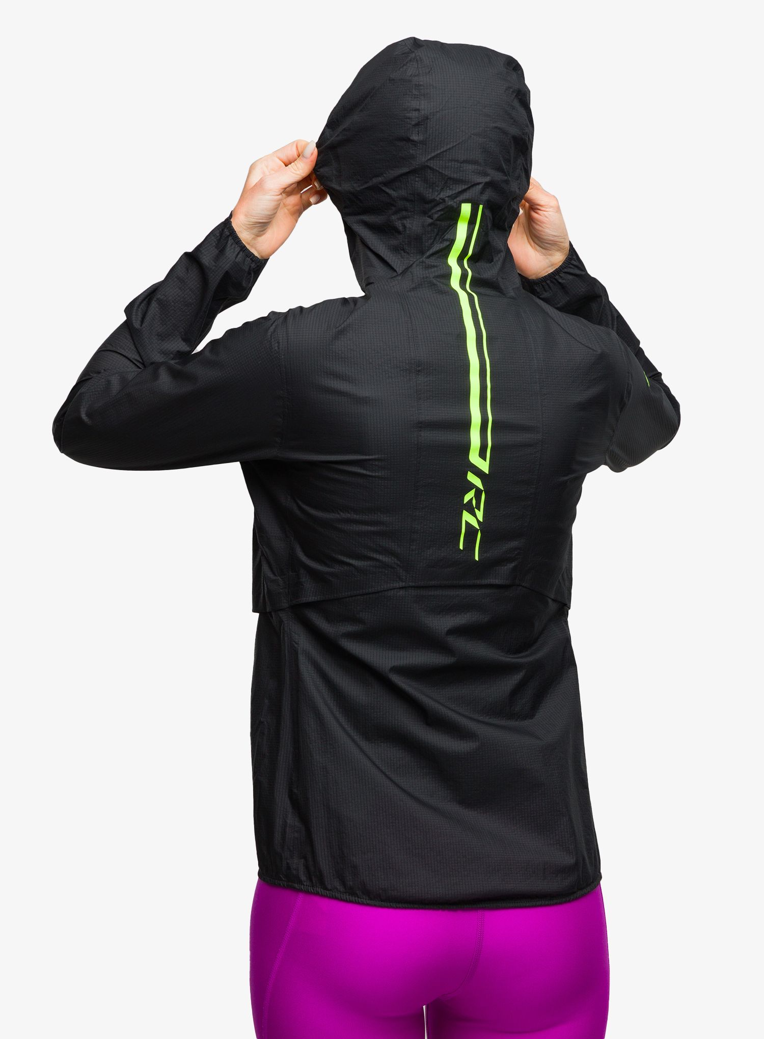 Ženska tekaška jakna SCOTT RC Run Waterproof - black/yell