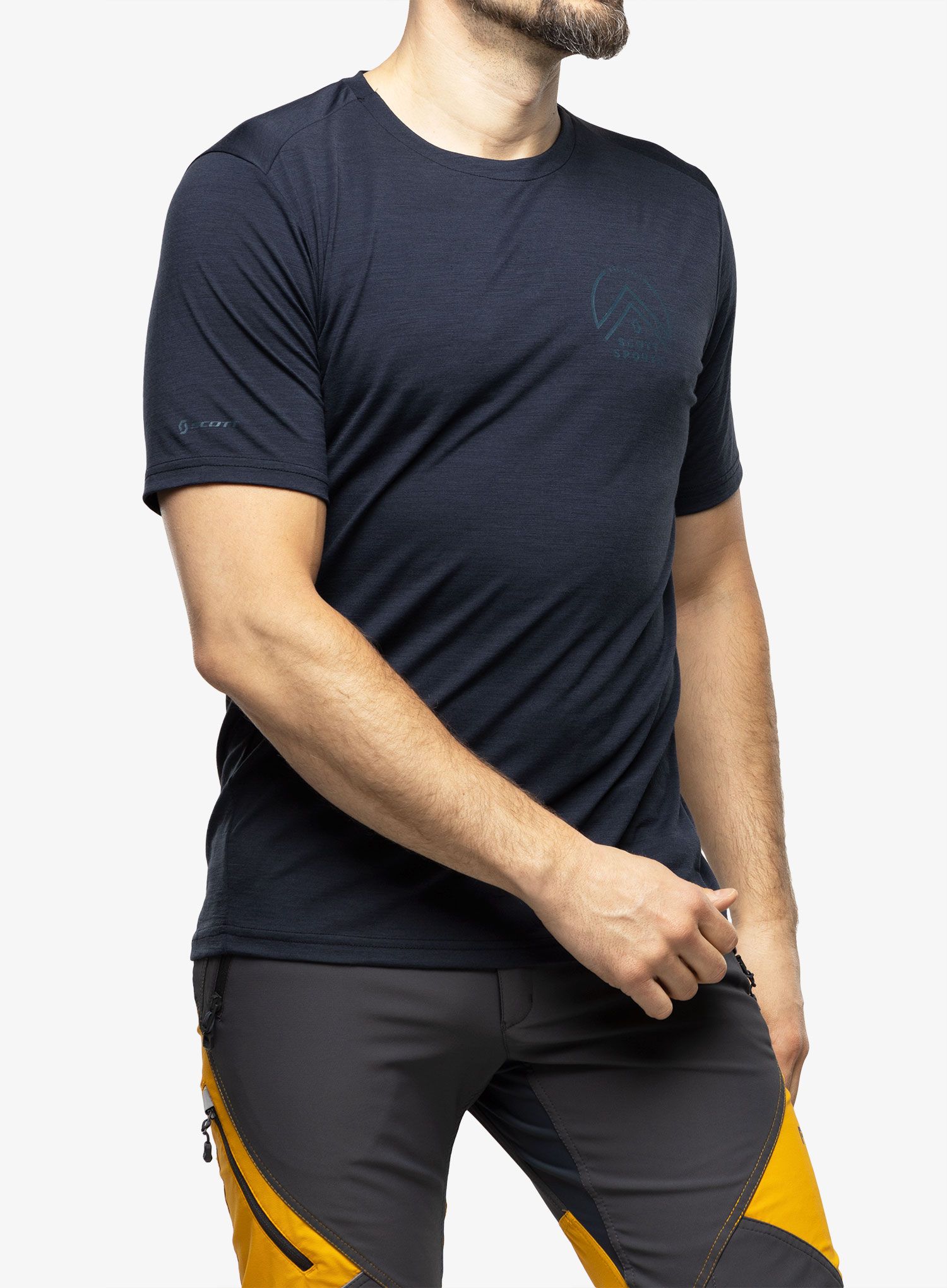Merino majica SCOTT Shirt Defined Merino Tech S/S - dark blue