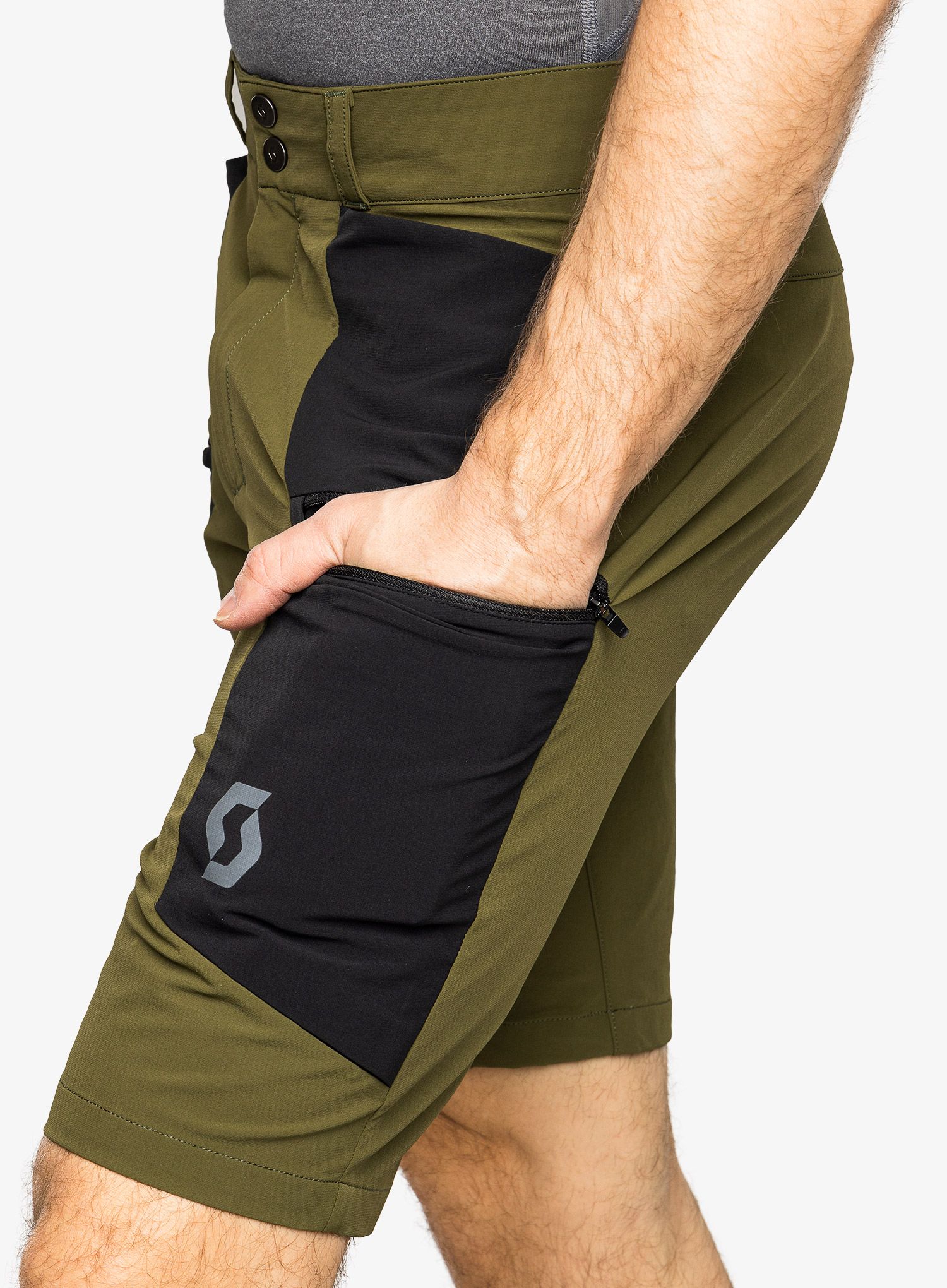 Pohodniške kratke hlače SCOTT Shorts Explorair Tech - fir green/black