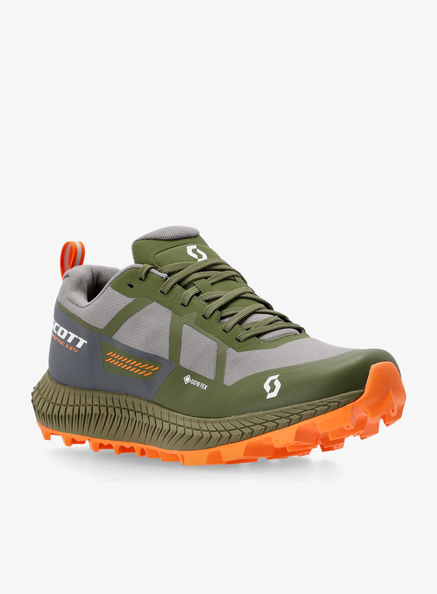 Trail tekaški čevlji SCOTT Supertrac 3 GTX - slate grey/fit green