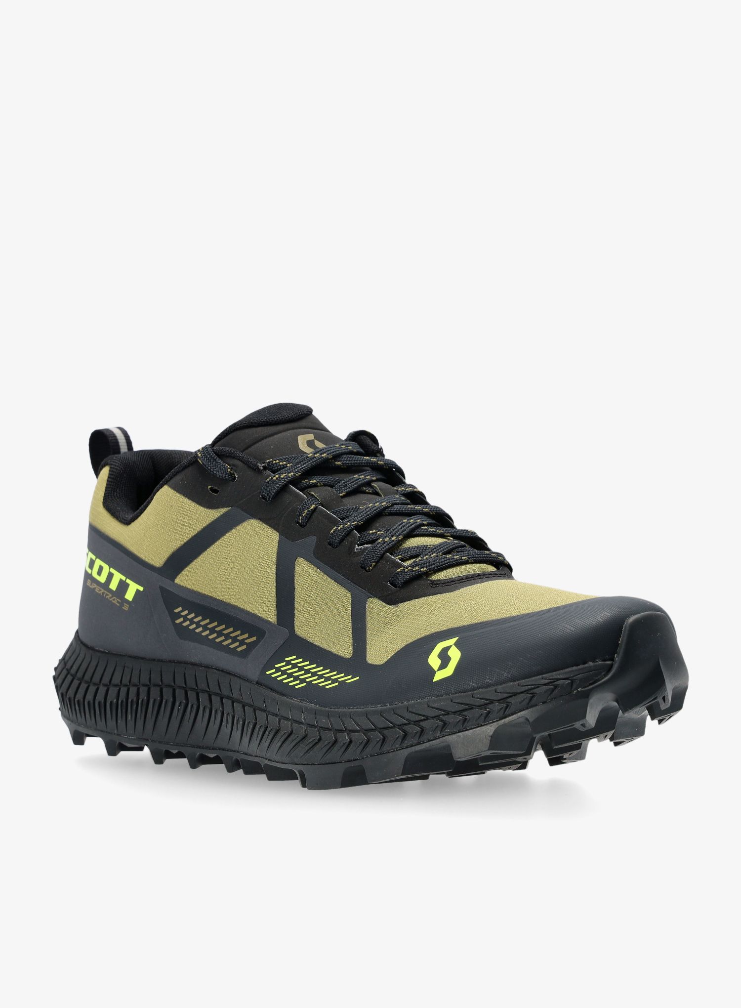 Tekaški čevlji SCOTT Supertrac 3 - mud green/black