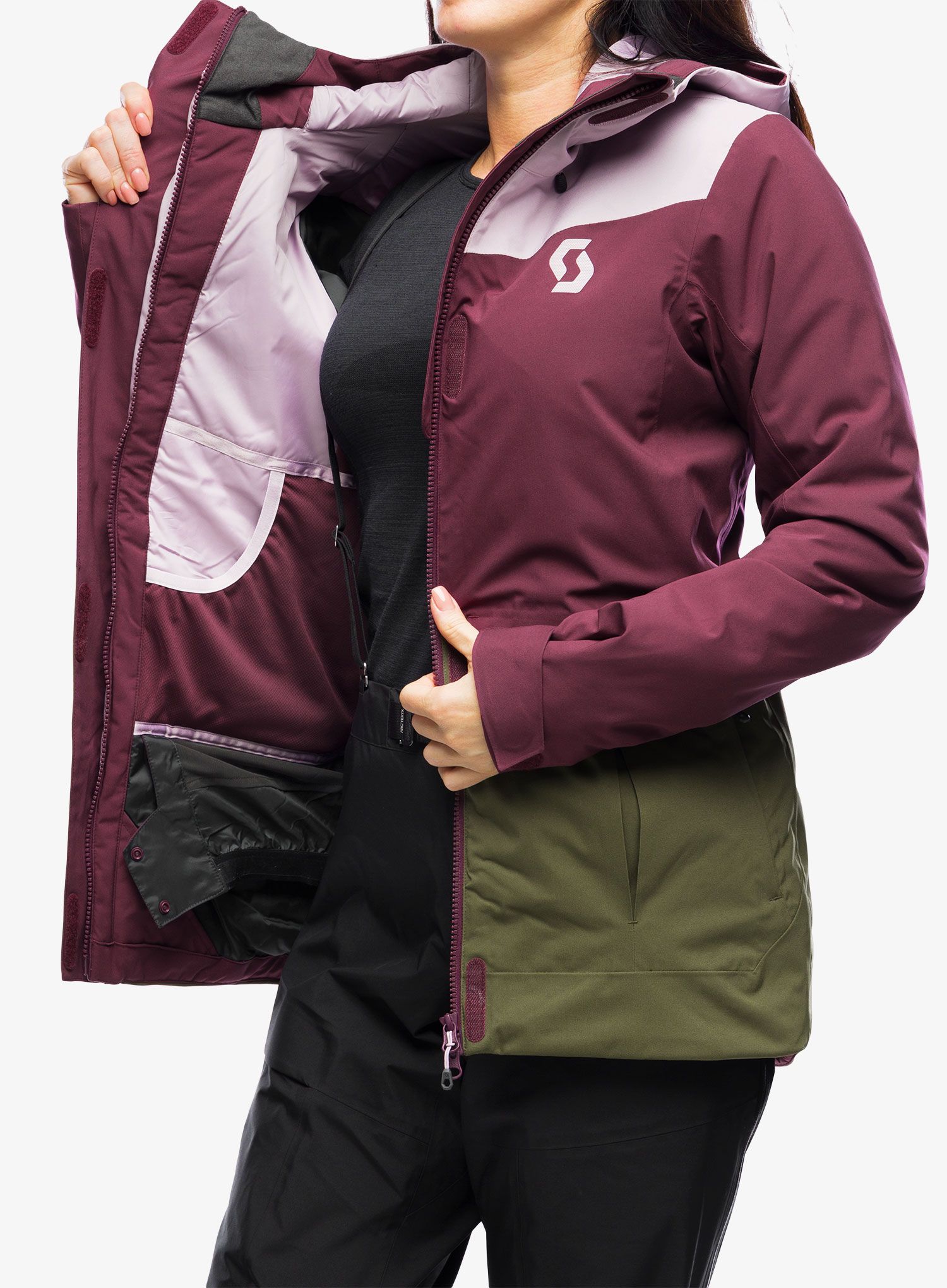 Ženska jakna SCOTT Ultimate Dryo Plus - cloud pink/wild red
