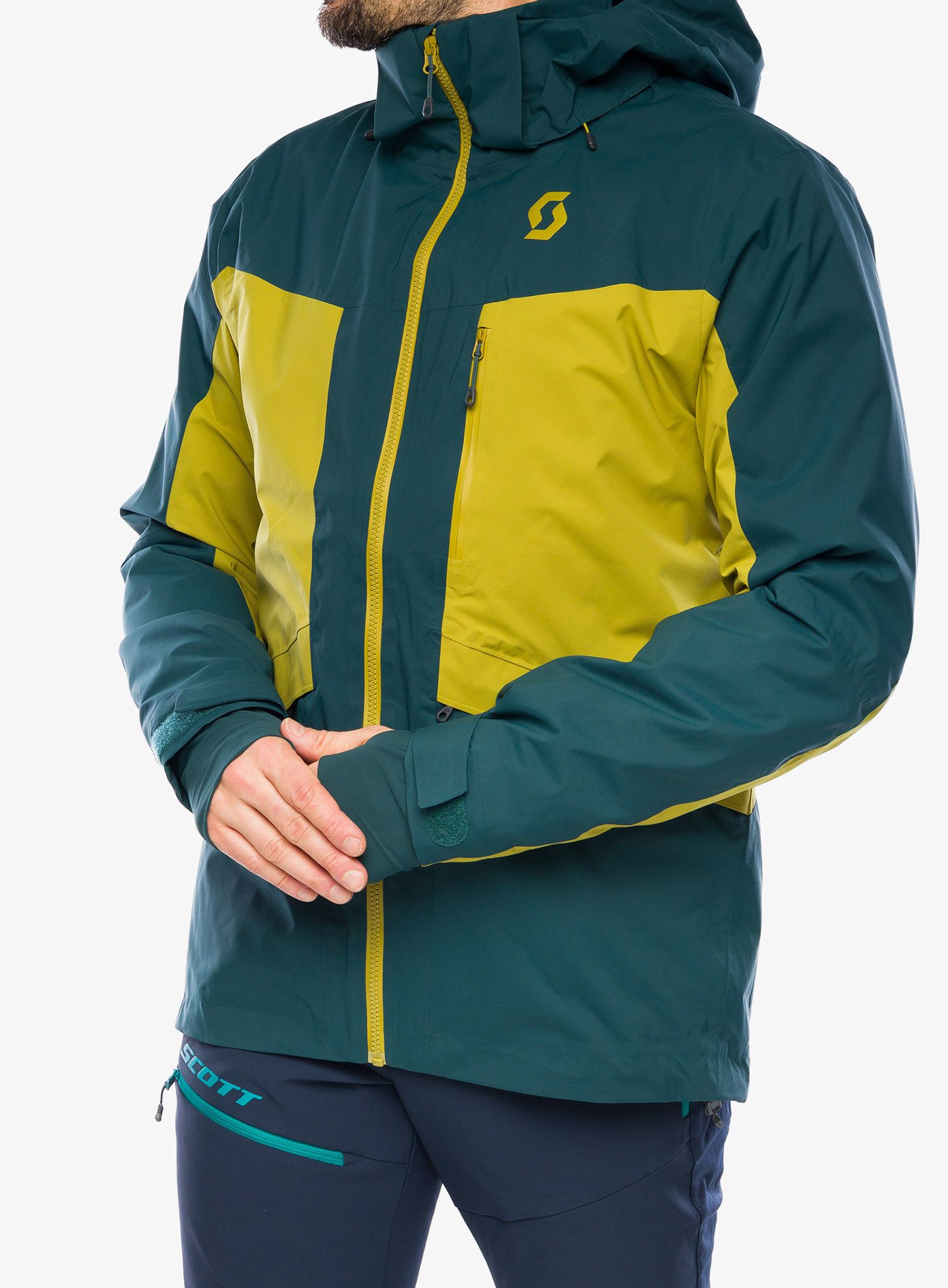 Smučarska jakna SCOTT Ultimate Dermizax Jacket - aruba green/savanna green