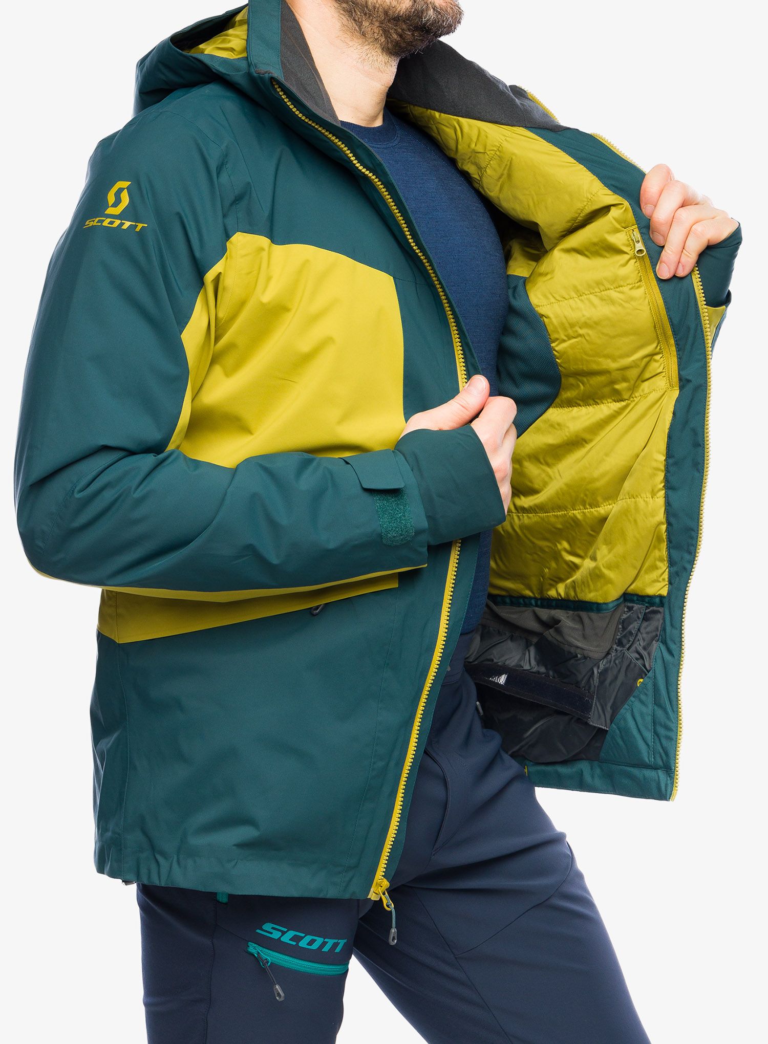 Smučarska jakna SCOTT Ultimate Dermizax Jacket - aruba green/savanna green