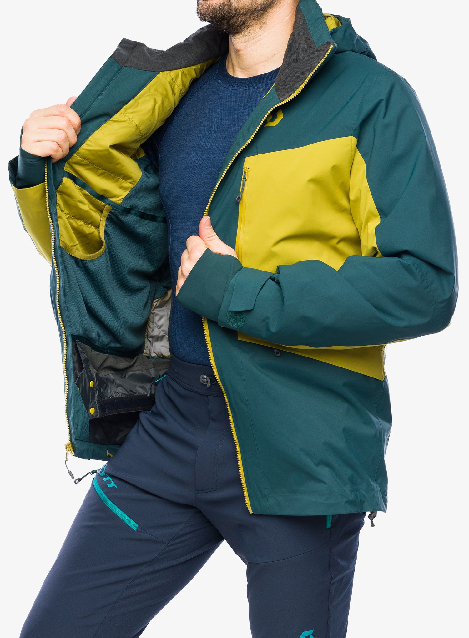 Smučarska jakna SCOTT Ultimate Dermizax Jacket - aruba green/savanna green