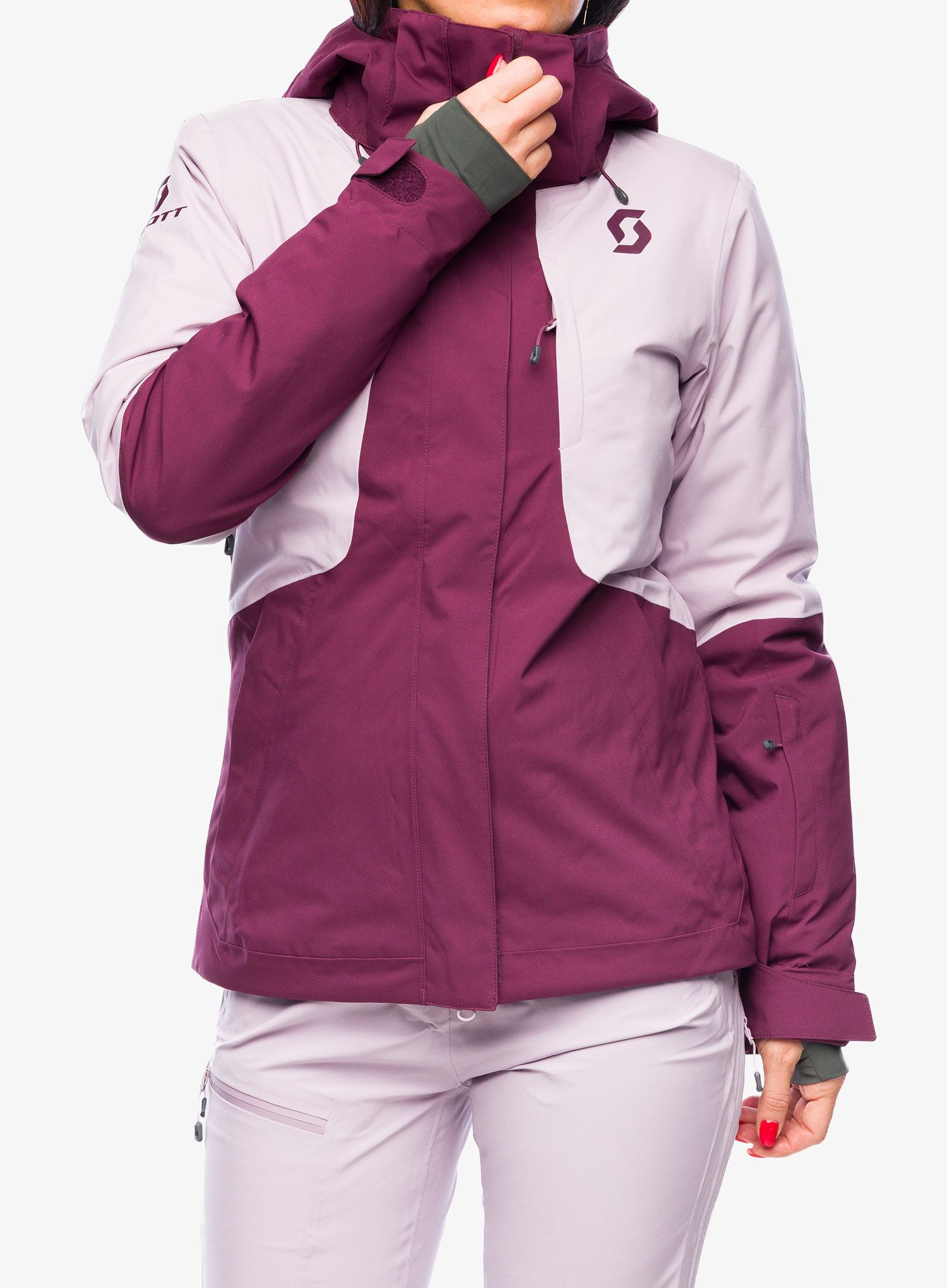 Ženska jakna SCOTT Ultimate Dryo 10 Jacket - wild red/cloud pink