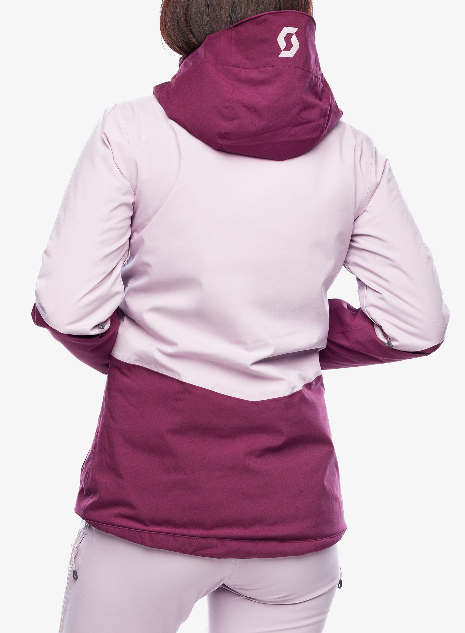 Ženska jakna SCOTT Ultimate Dryo 10 Jacket - wild red/cloud pink