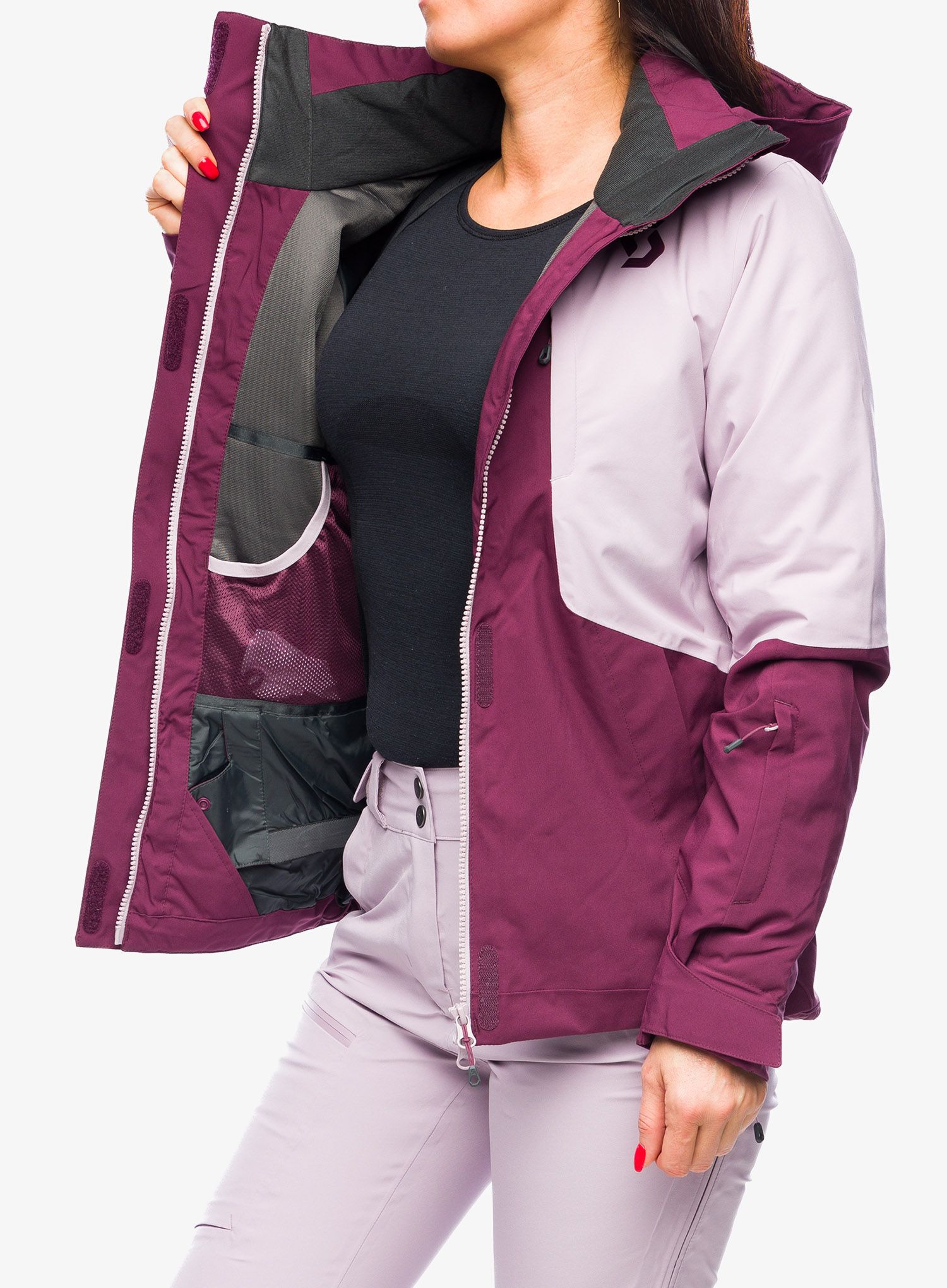 Ženska jakna SCOTT Ultimate Dryo 10 Jacket - wild red/cloud pink