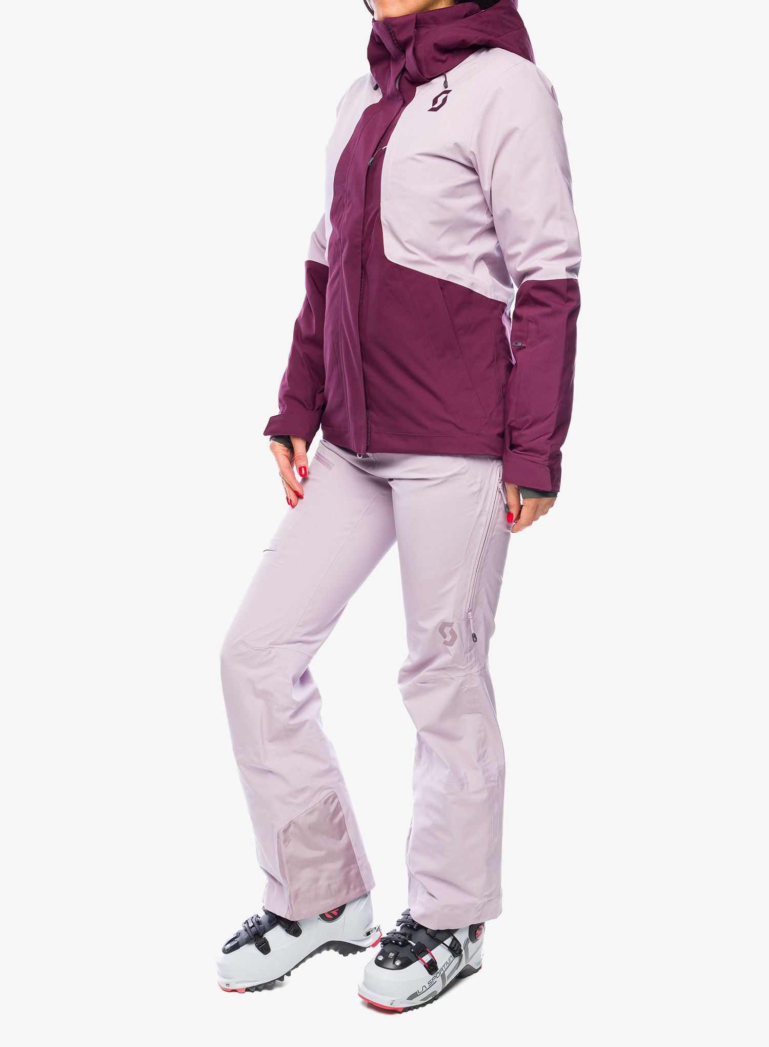 Ženska jakna SCOTT Ultimate Dryo 10 Jacket - wild red/cloud pink