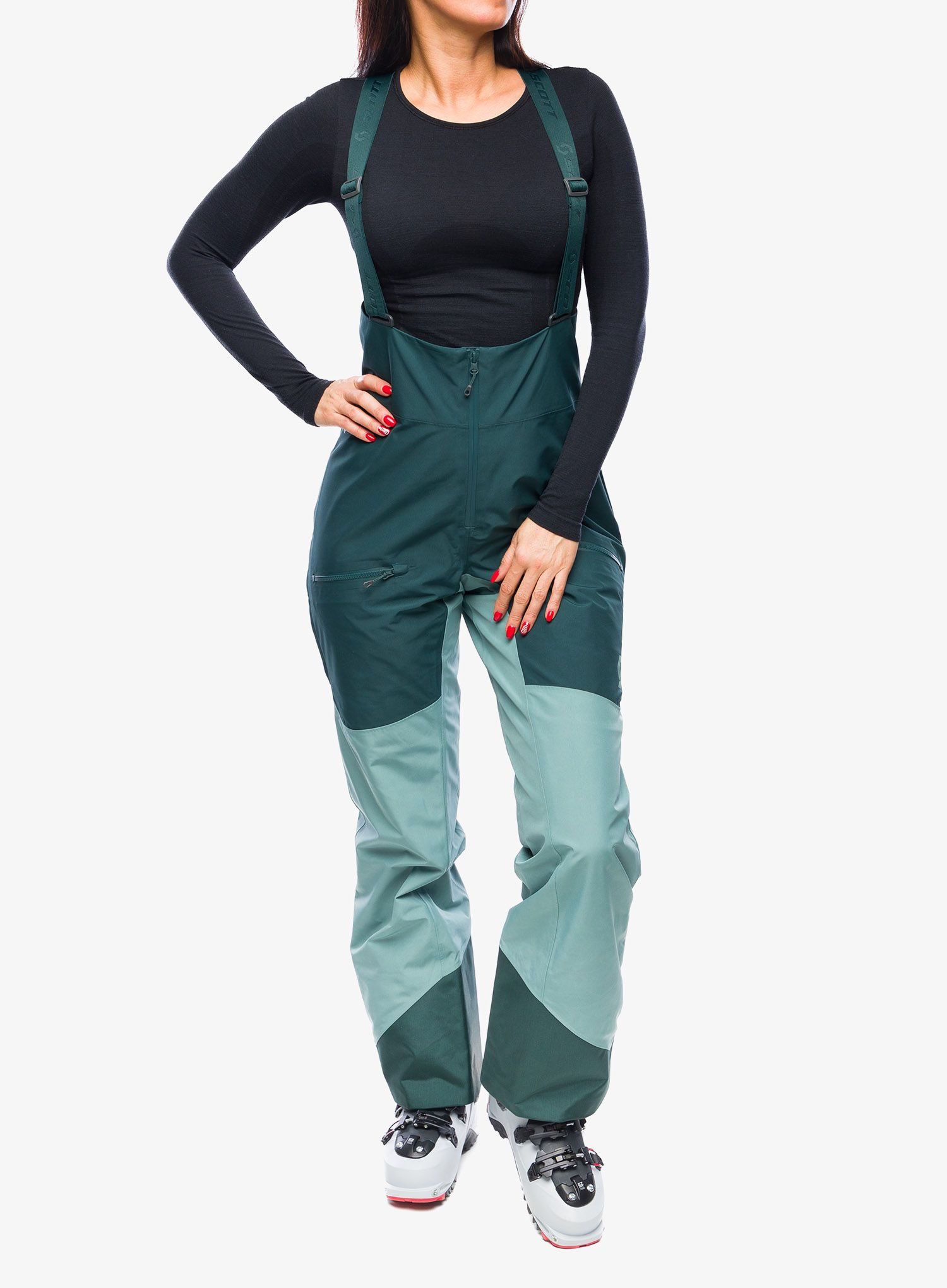 Ženske smučarske hlače SCOTT Vertic GTX 2L Pants - aruba green/northern mint