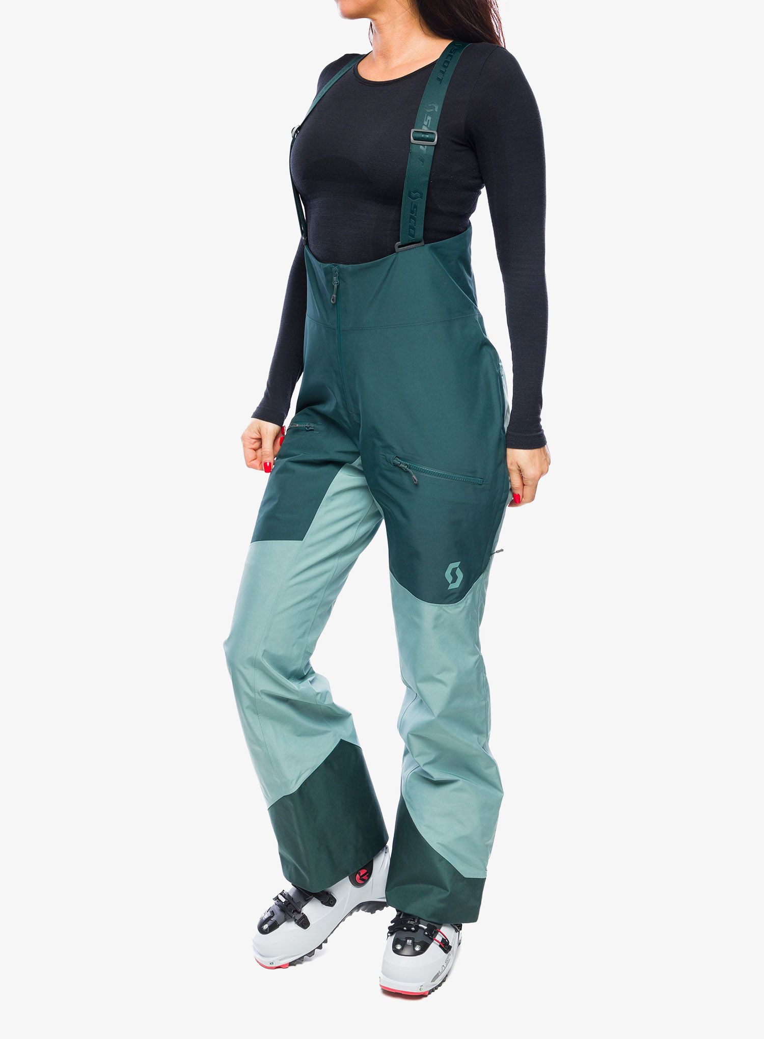 Ženske smučarske hlače SCOTT Vertic GTX 2L Pants - aruba green/northern mint