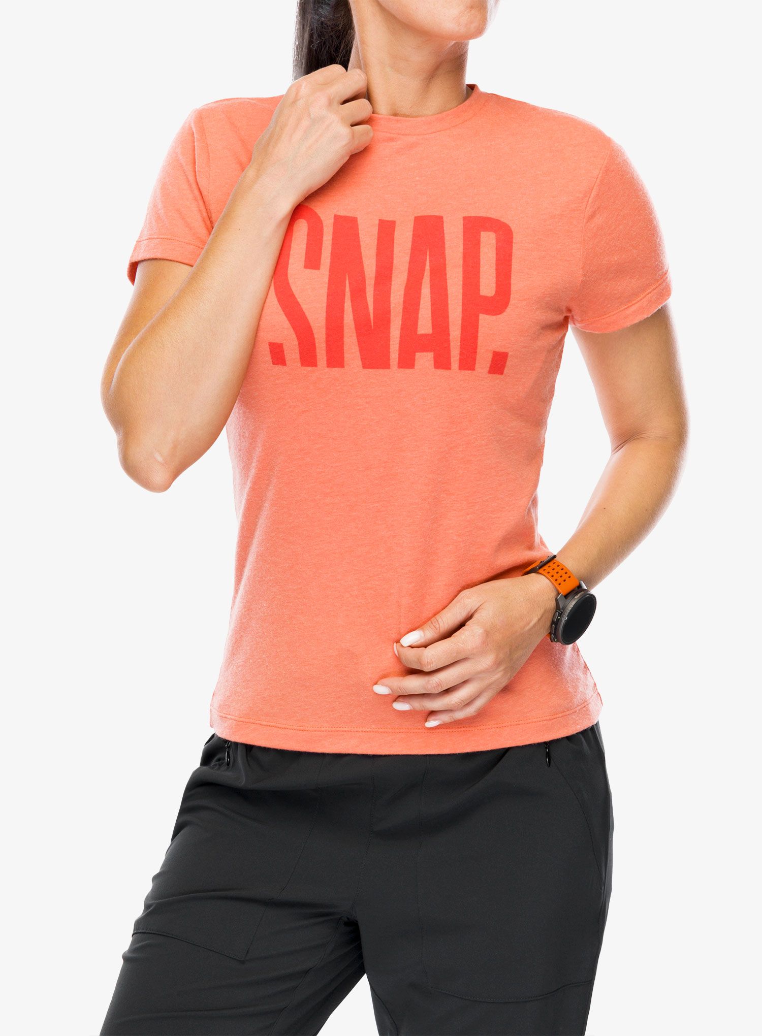 Ženska merino majica SNAP Technical Merino T-Shirt - emberglow