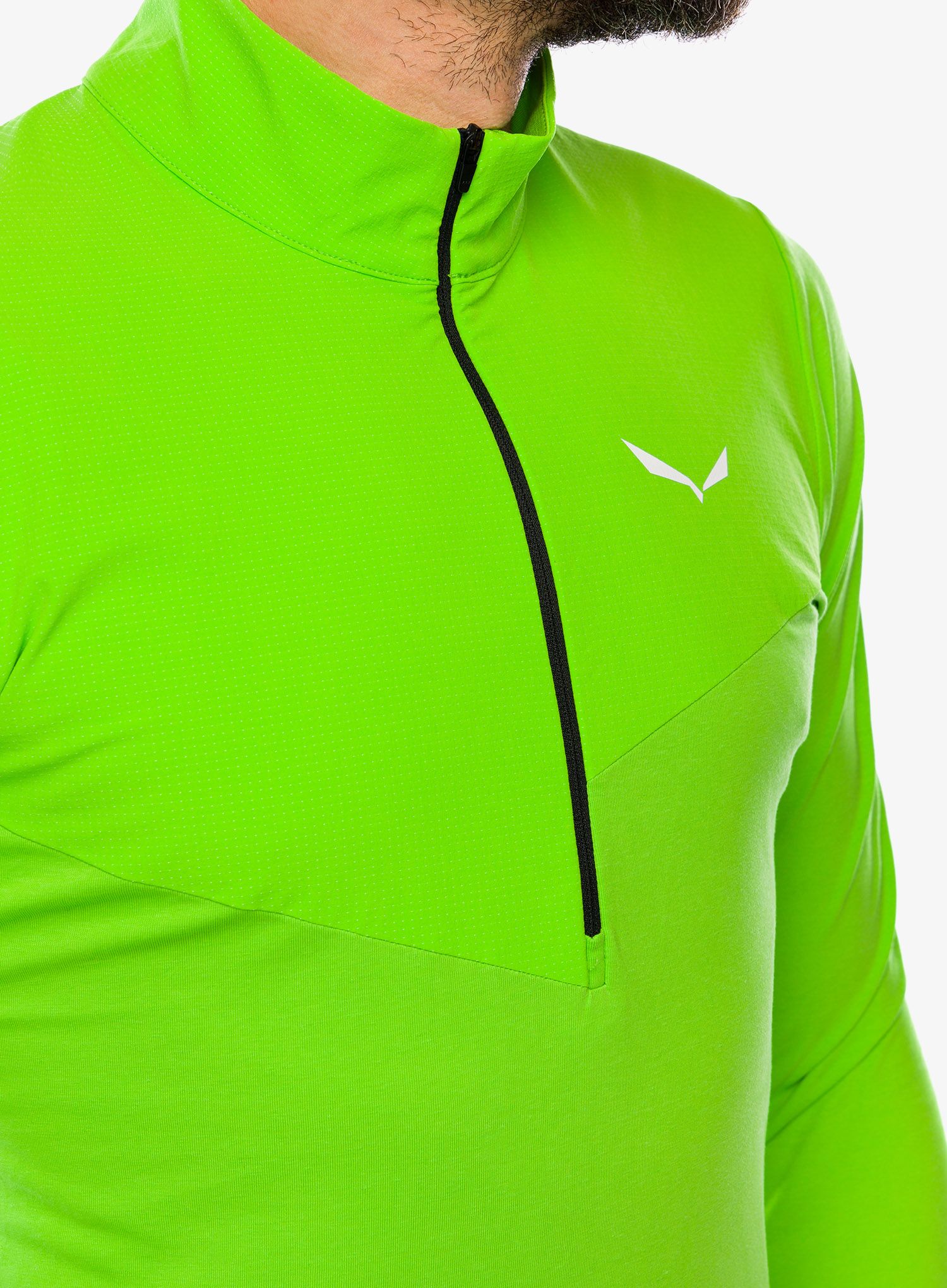 Plezalna jopa Salewa Alpine Hemp Half Zip - pale frog