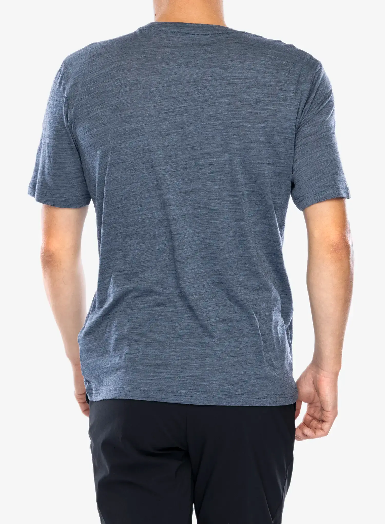 Merino majica Salewa Eagle Minilogo AM T-Shirt - dark denim