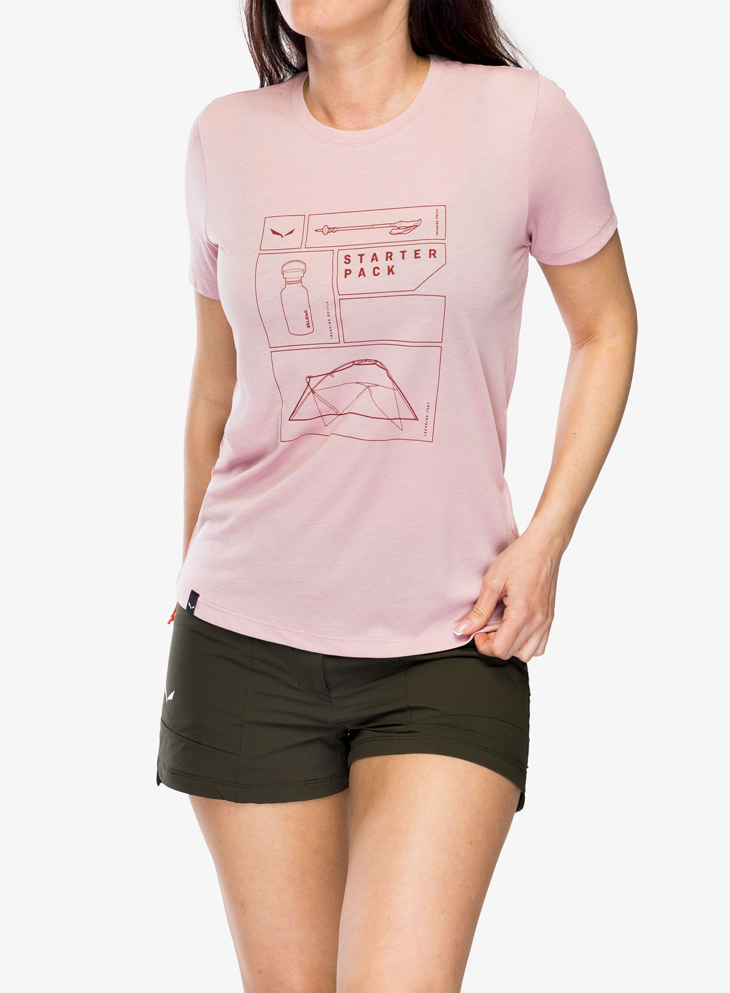 Ženska majica Salewa Eagle Pack Dry T-Shirt - zephyr