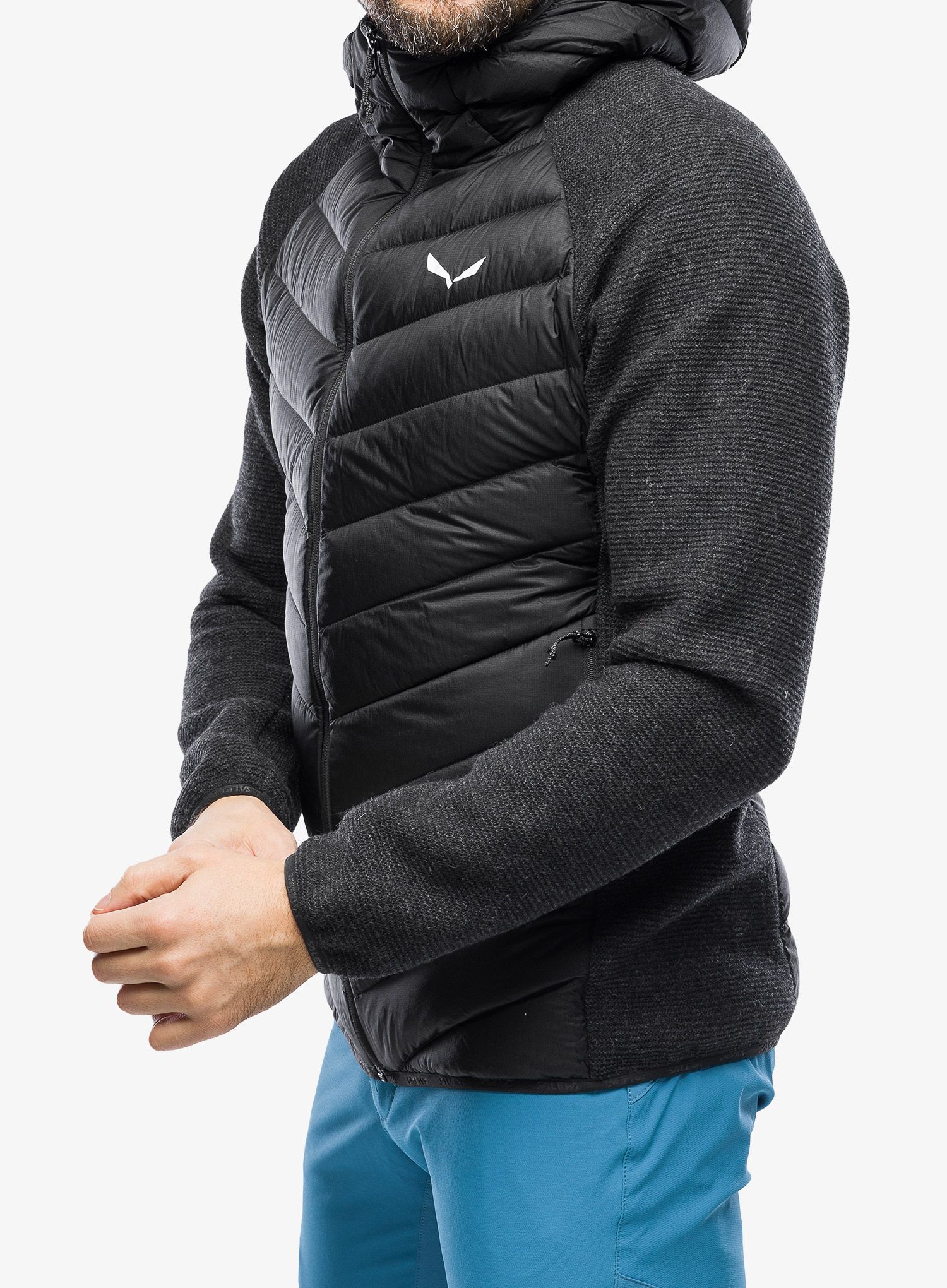 Hibridna jakna Salewa Fanes Sarner/RDS Down Hybrid Jacket - black out