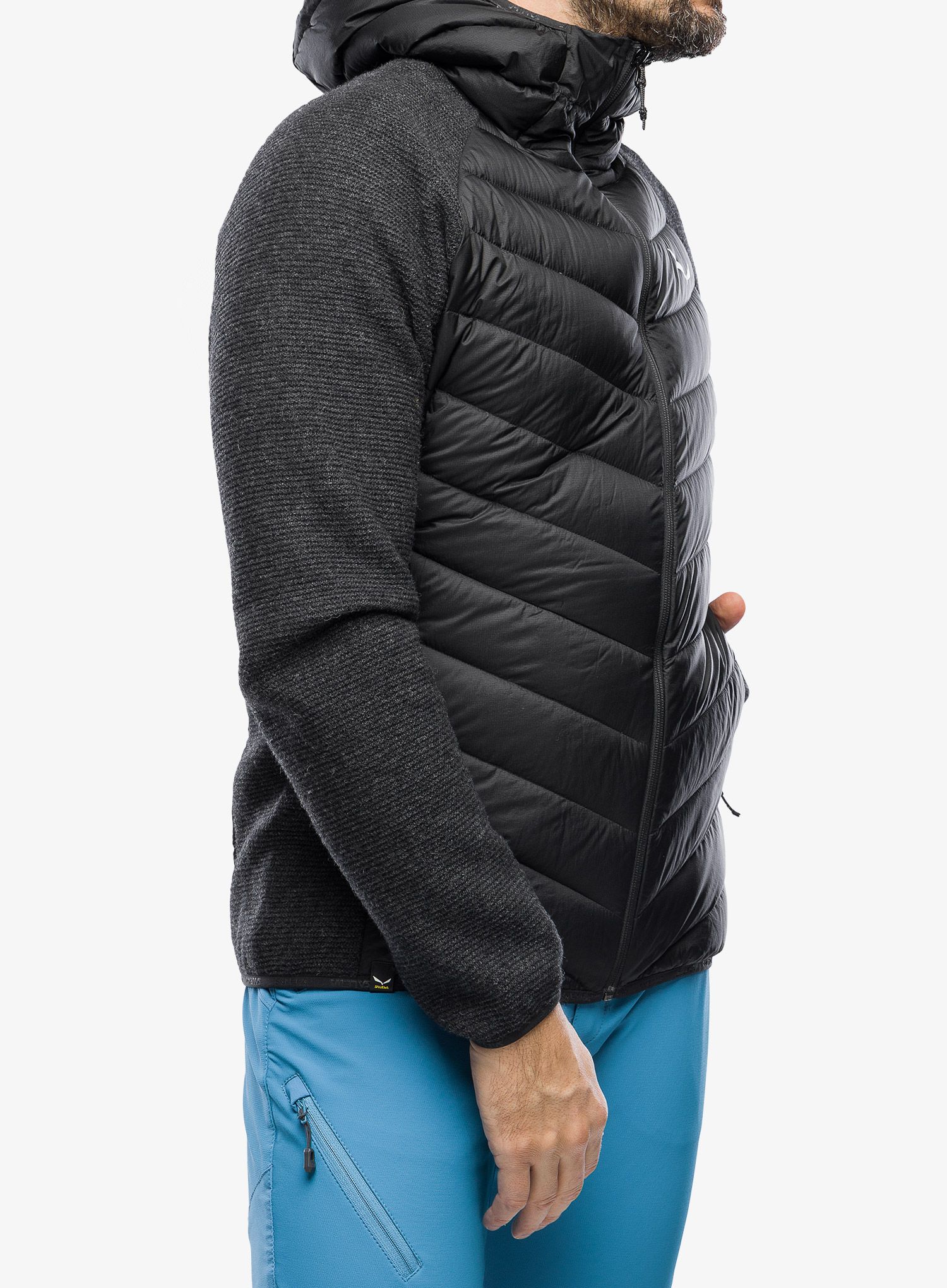 Hibridna jakna Salewa Fanes Sarner/RDS Down Hybrid Jacket - black out
