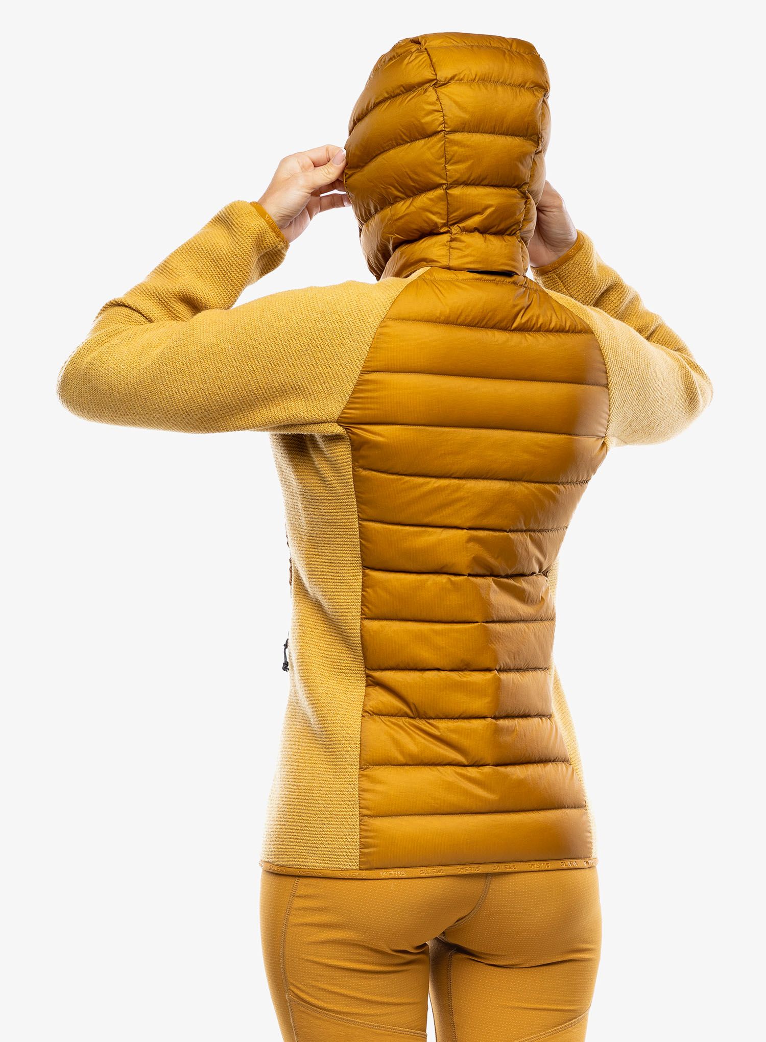Ženska hibridna jakna Salewa Fanes Sarner/RDS Down Hybrid Jacket - golden brown