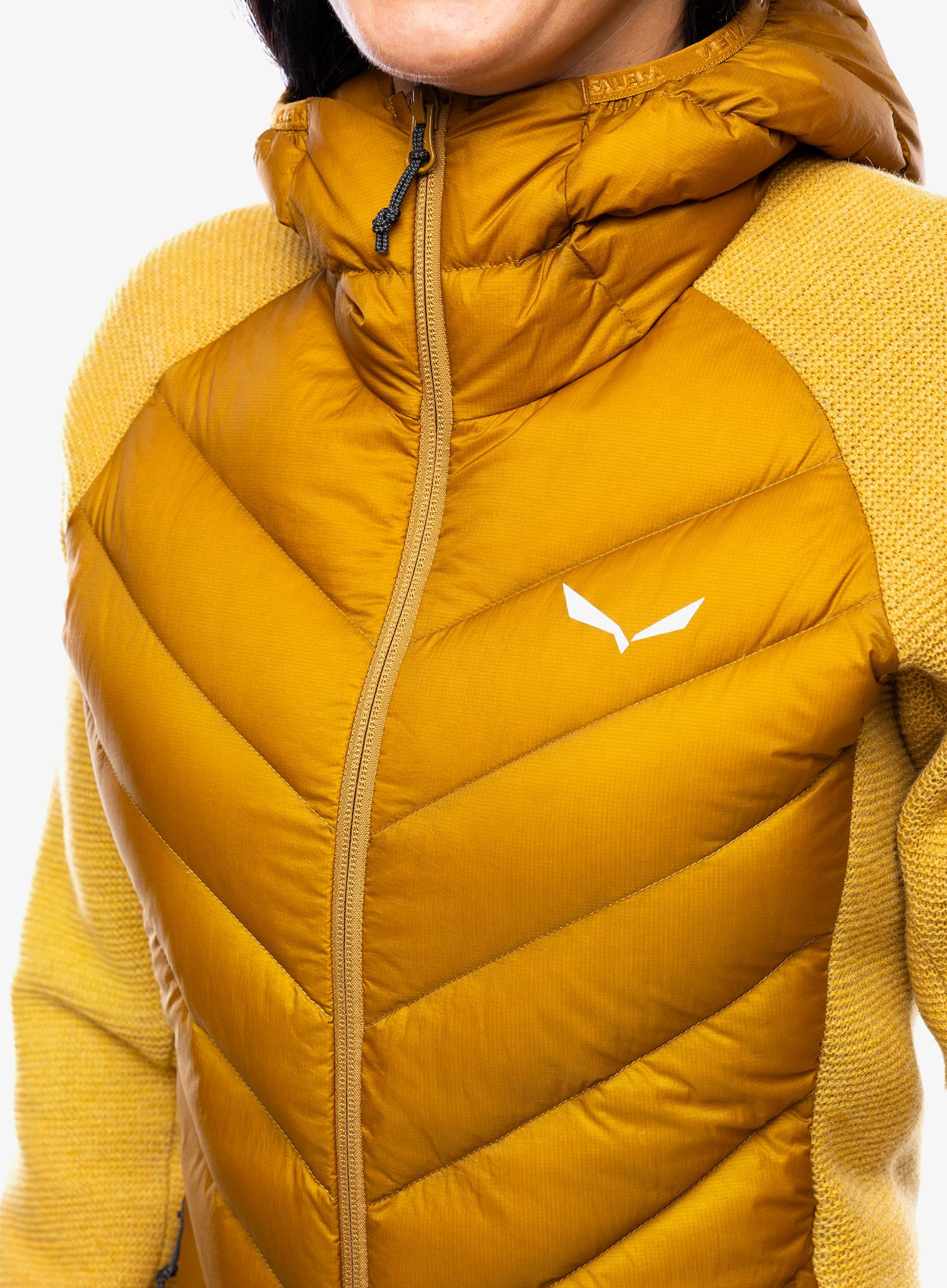 Ženska hibridna jakna Salewa Fanes Sarner/RDS Down Hybrid Jacket - golden brown