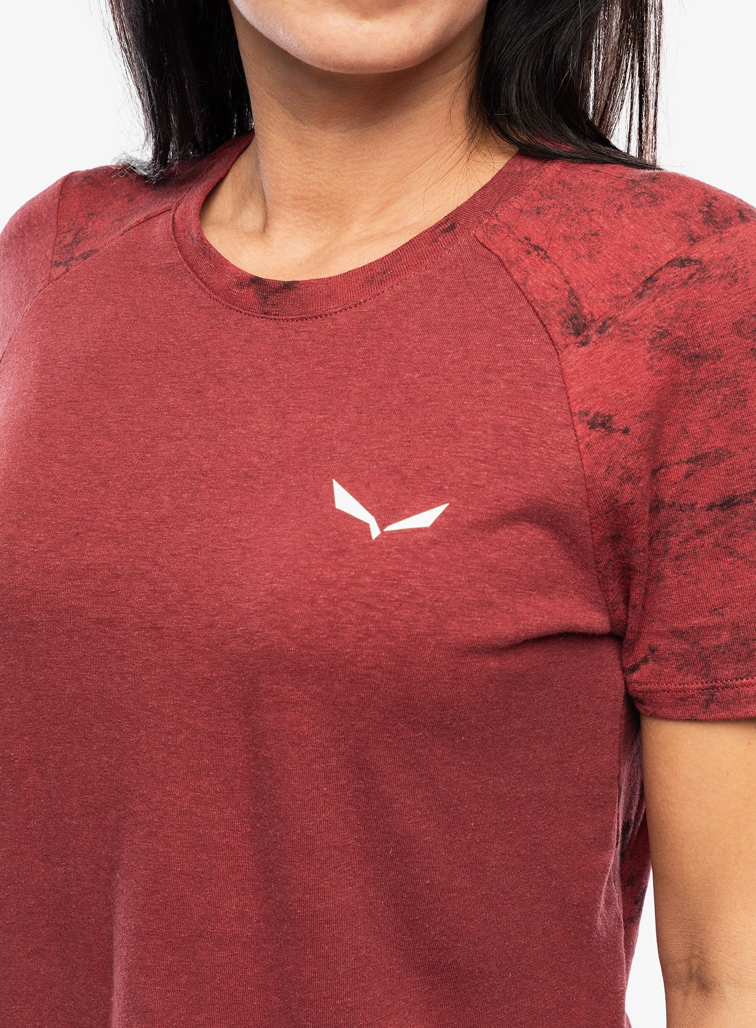 Ženska majica Salewa Lavaredo Hemp Crop T-Shirt - syrah