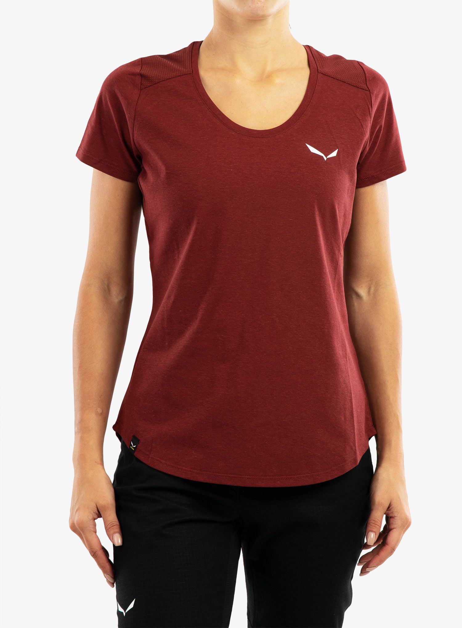 Ženska majica Salewa Alpine Hemp T-Shirt - syrah